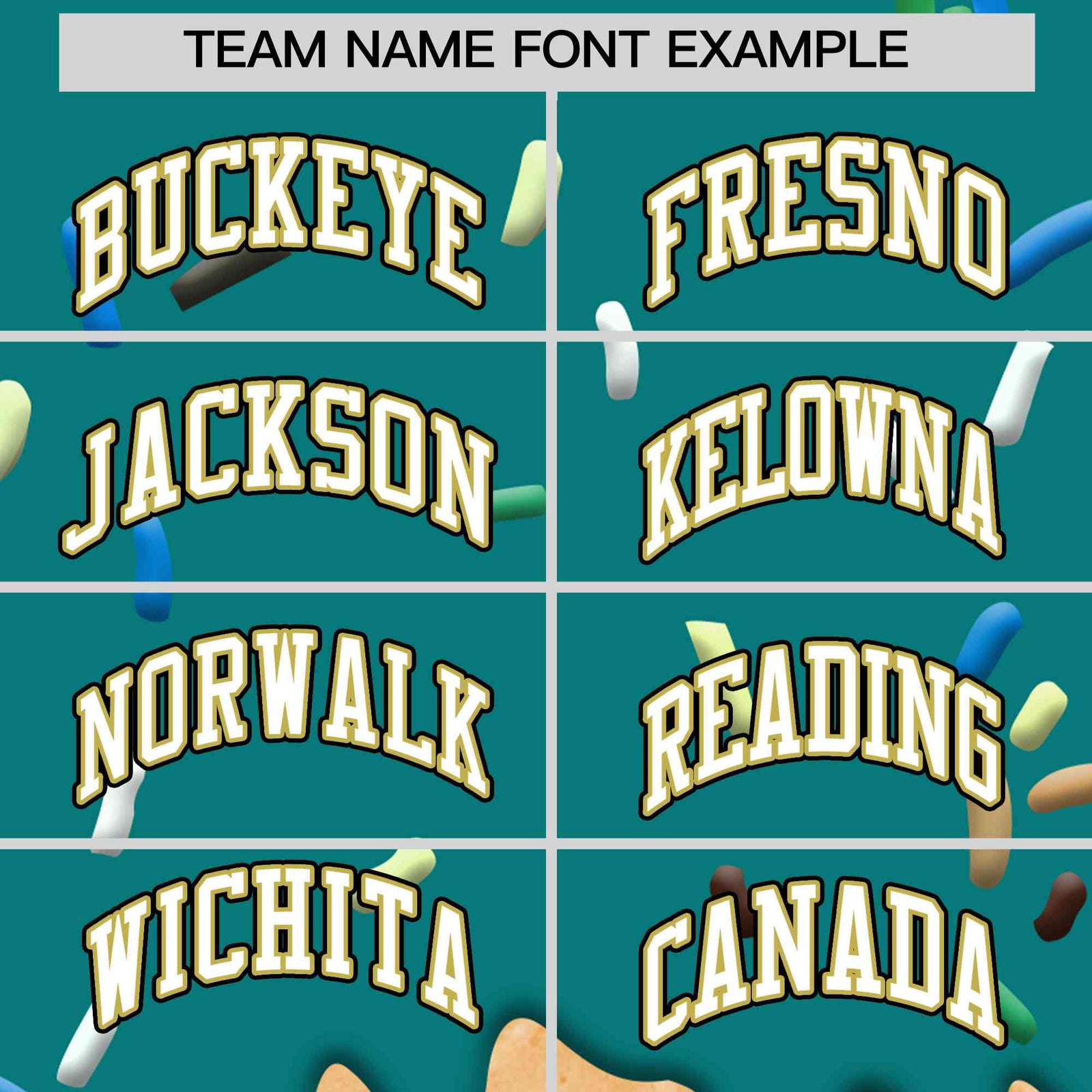 Custom Teal Ice Cream Cone Graffiti Pattern Full-Snap Varsity Letterman Jackets