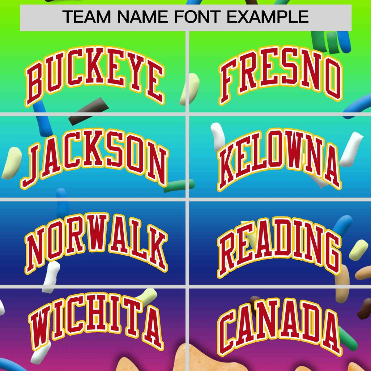 Custom Rainbow Ice Cream Cone Graffiti Pattern Full-Snap Varsity Letterman Jackets