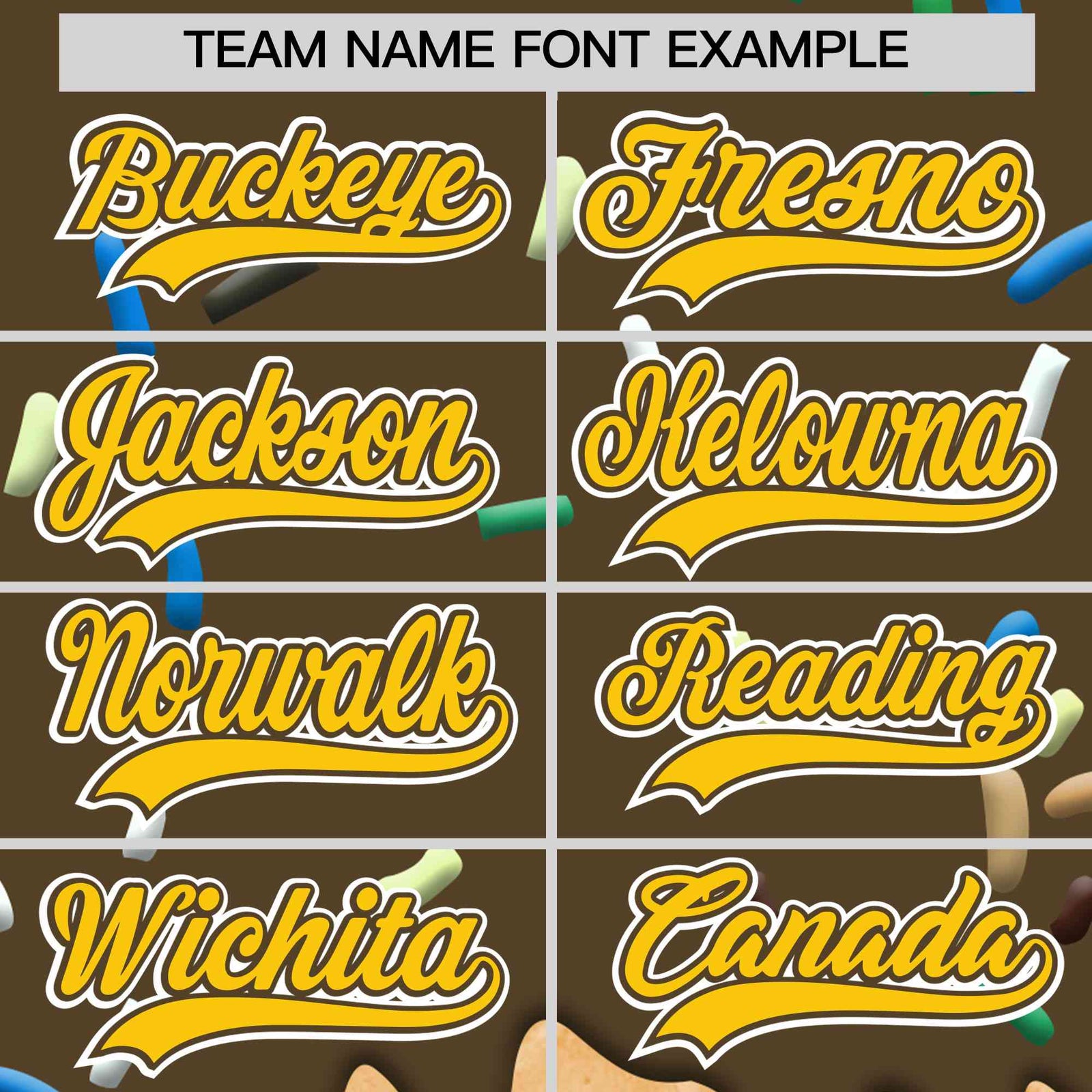 Custom Light Brown Ice Cream Cone Graffiti Pattern Full-Snap Varsity Letterman Jackets