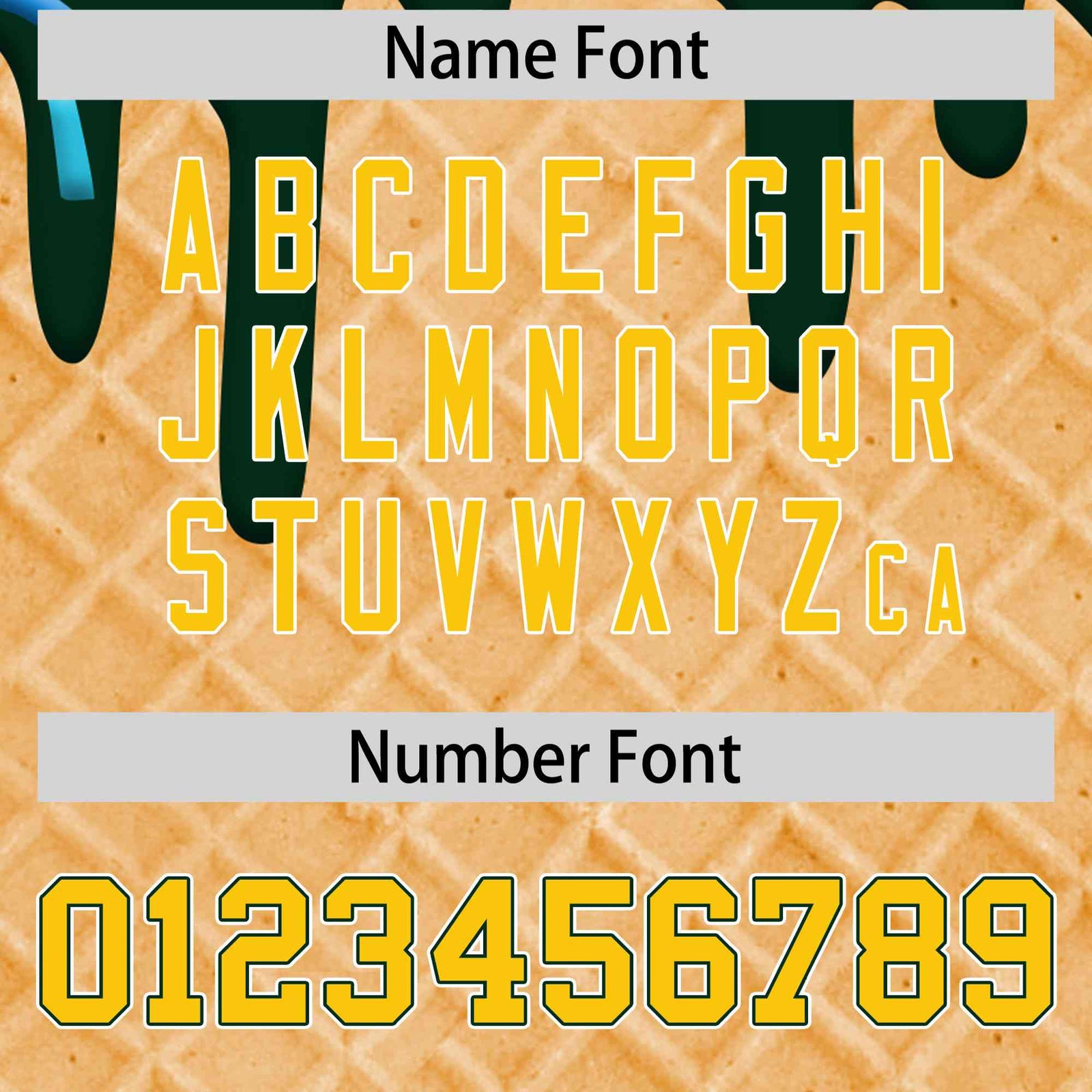 Custom Green Ice Cream Cone Graffiti Pattern Full-Snap Varsity Letterman Jackets