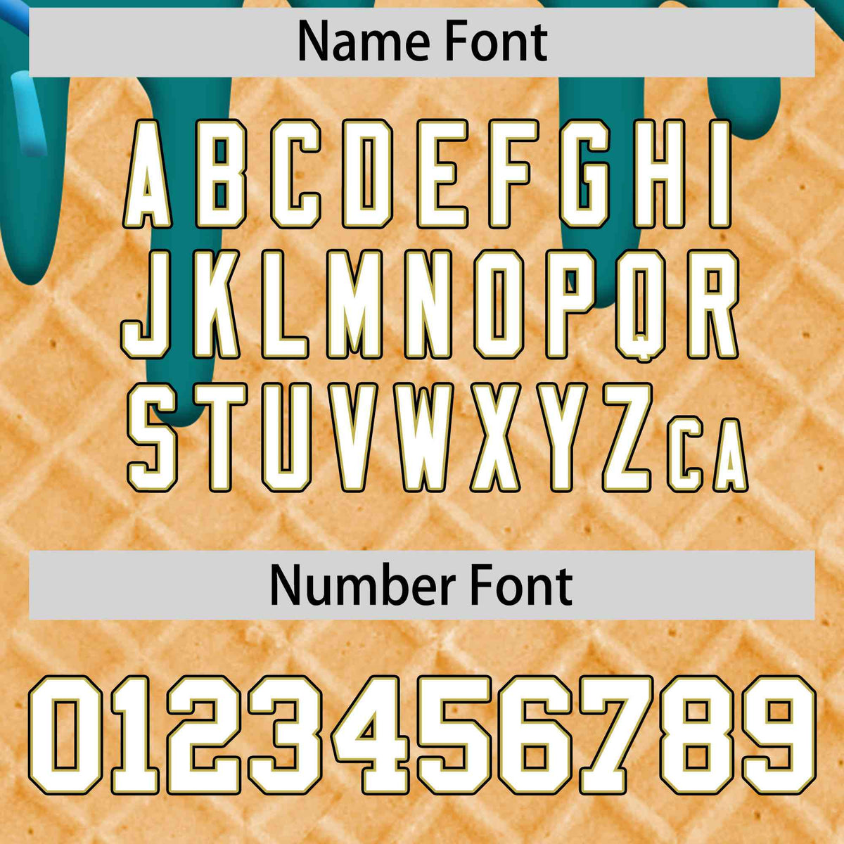 Custom Teal Ice Cream Cone Graffiti Pattern Full-Snap Varsity Letterman Jackets