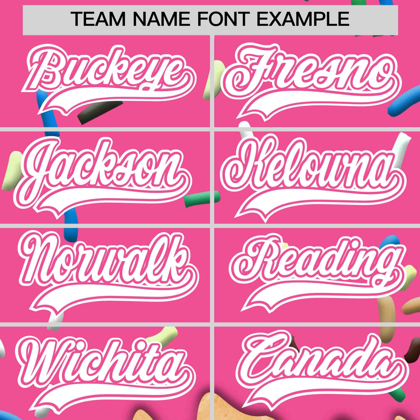 Custom Pink Ice Cream Cone Graffiti Pattern Full-Snap Varsity Letterman Jackets