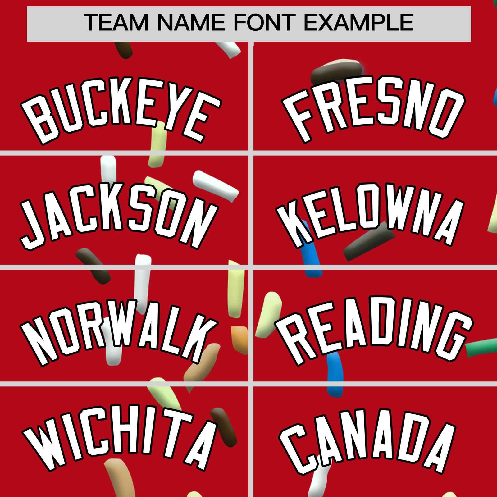 Custom Red Ice Cream Cone Graffiti Pattern Full-Snap Varsity Letterman Jackets