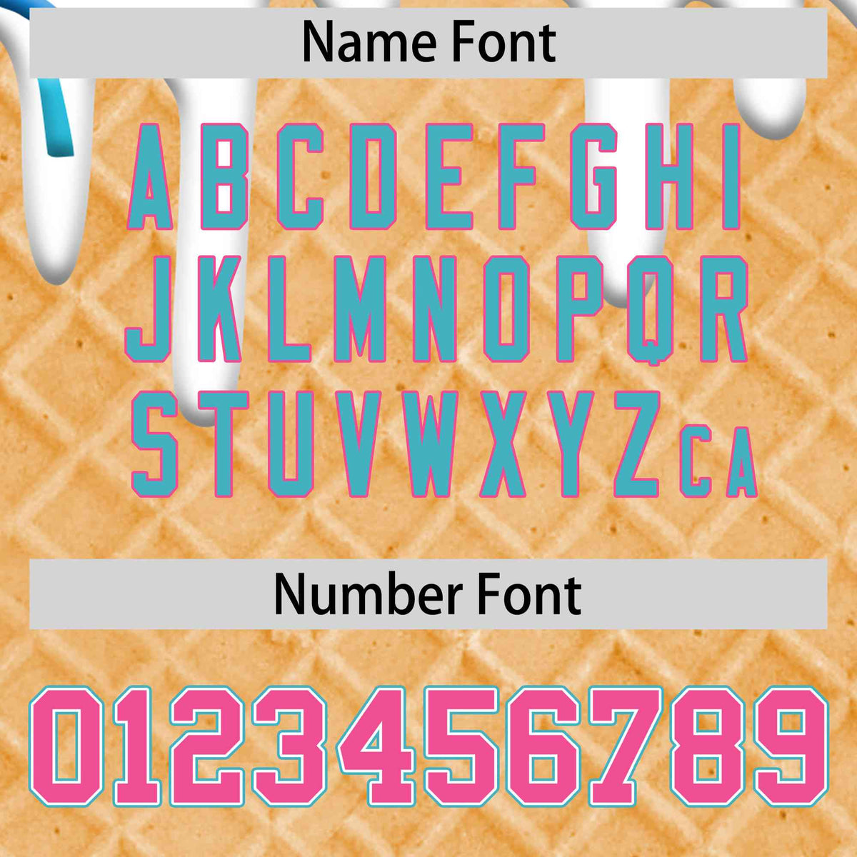 Custom White Ice Cream Cone Graffiti Pattern Full-Snap Varsity Letterman Jackets