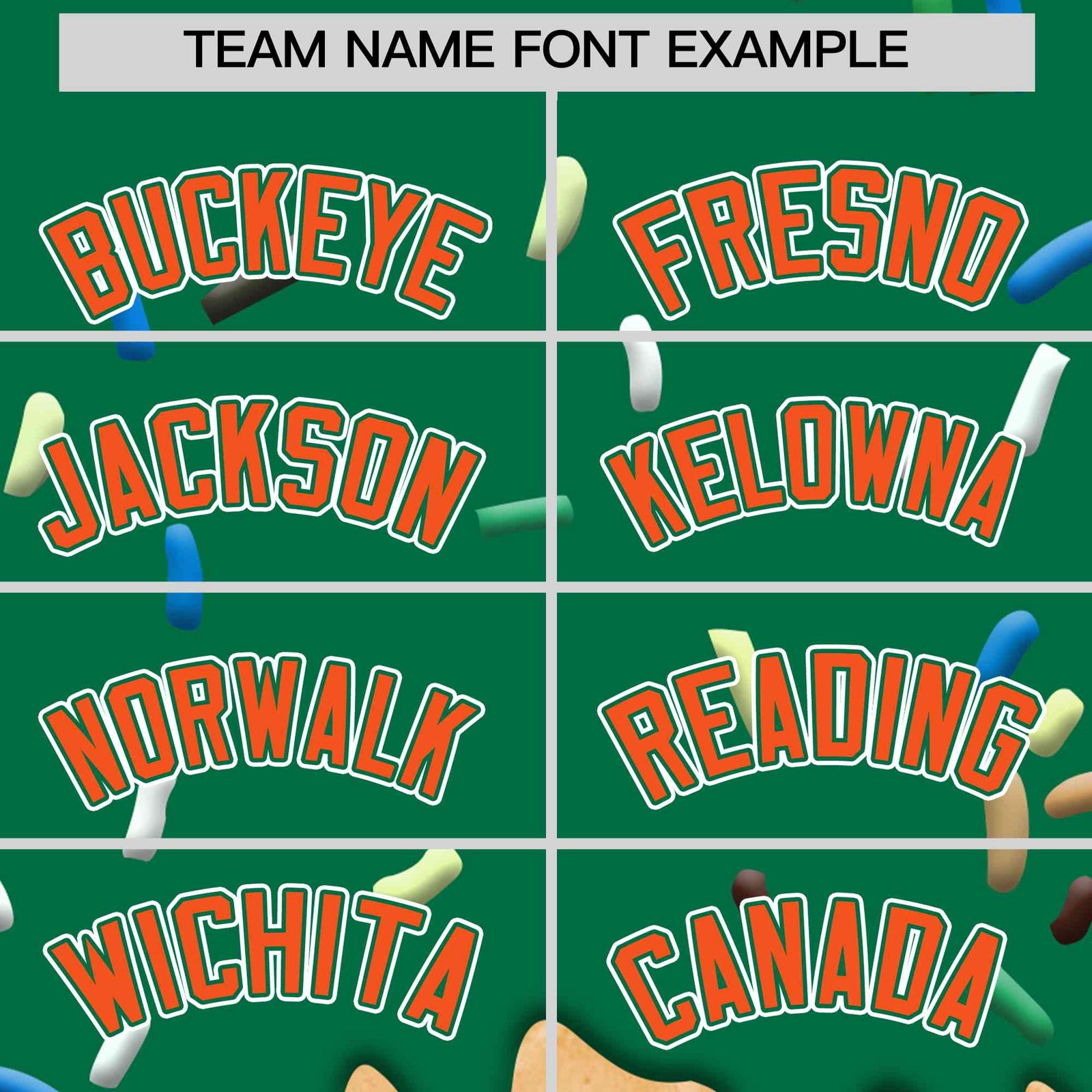 Custom Kelly Green Ice Cream Cone Graffiti Pattern Full-Snap Varsity Letterman Jackets