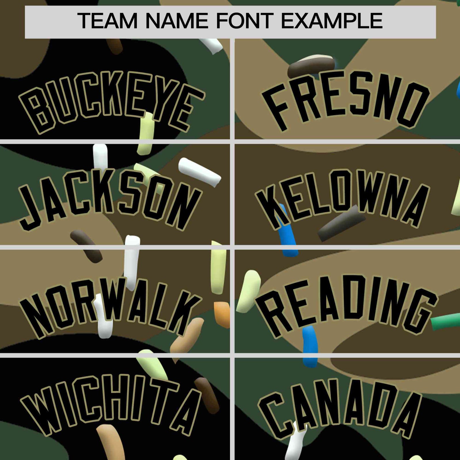 Custom Camo Ice Cream Cone Graffiti Pattern Full-Snap Varsity Letterman Jackets