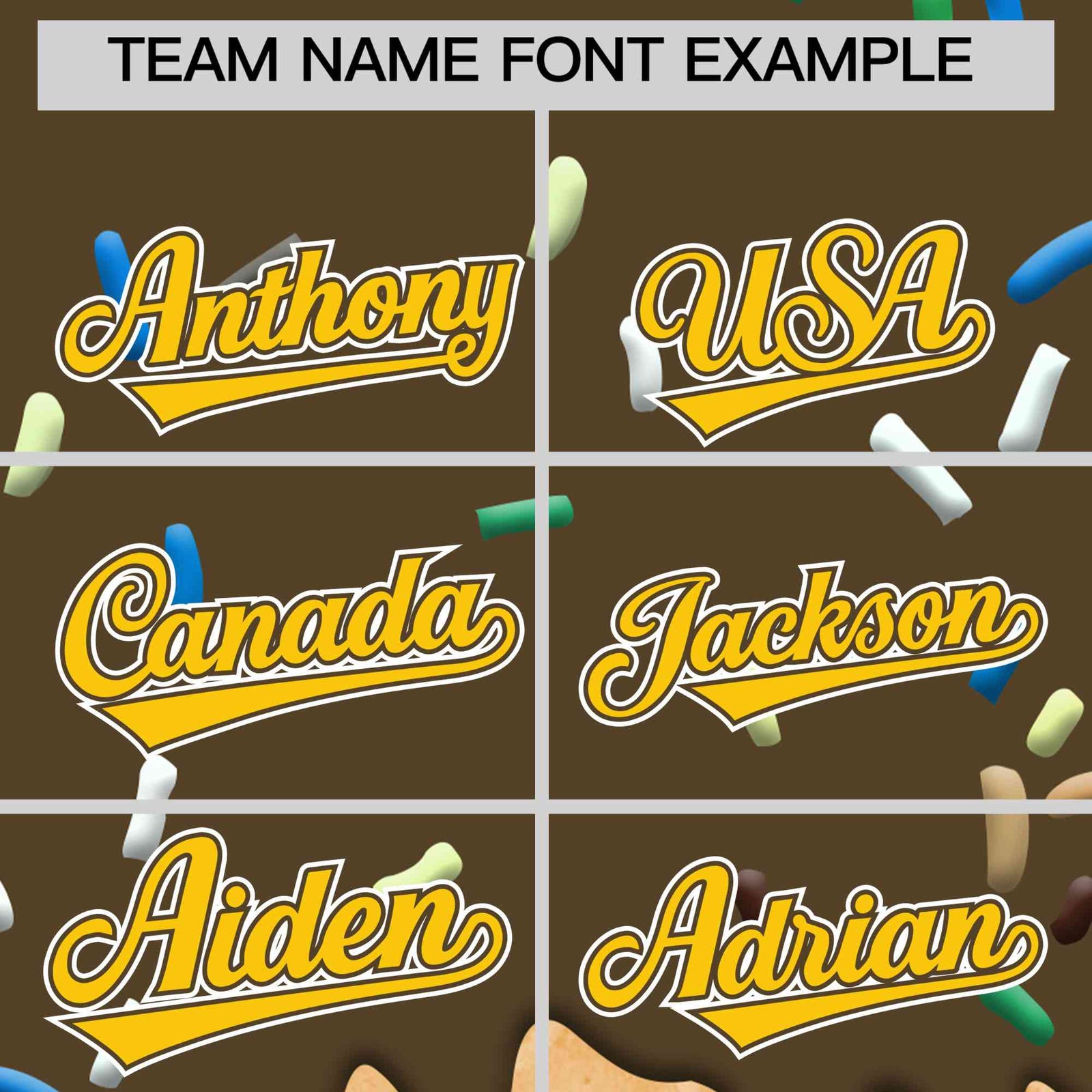 Custom Light Brown Ice Cream Cone Graffiti Pattern Full-Snap Varsity Letterman Jackets| KXKSHOP