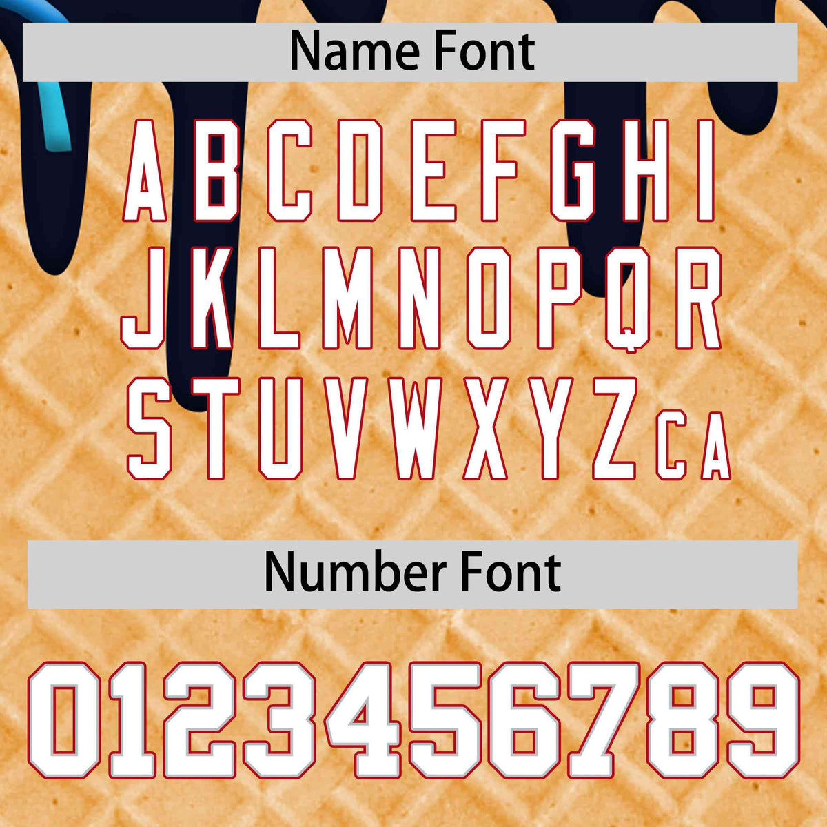 Custom Navy Ice Cream Cone Graffiti Pattern Full-Snap Varsity Letterman Jackets| KXKSHOP