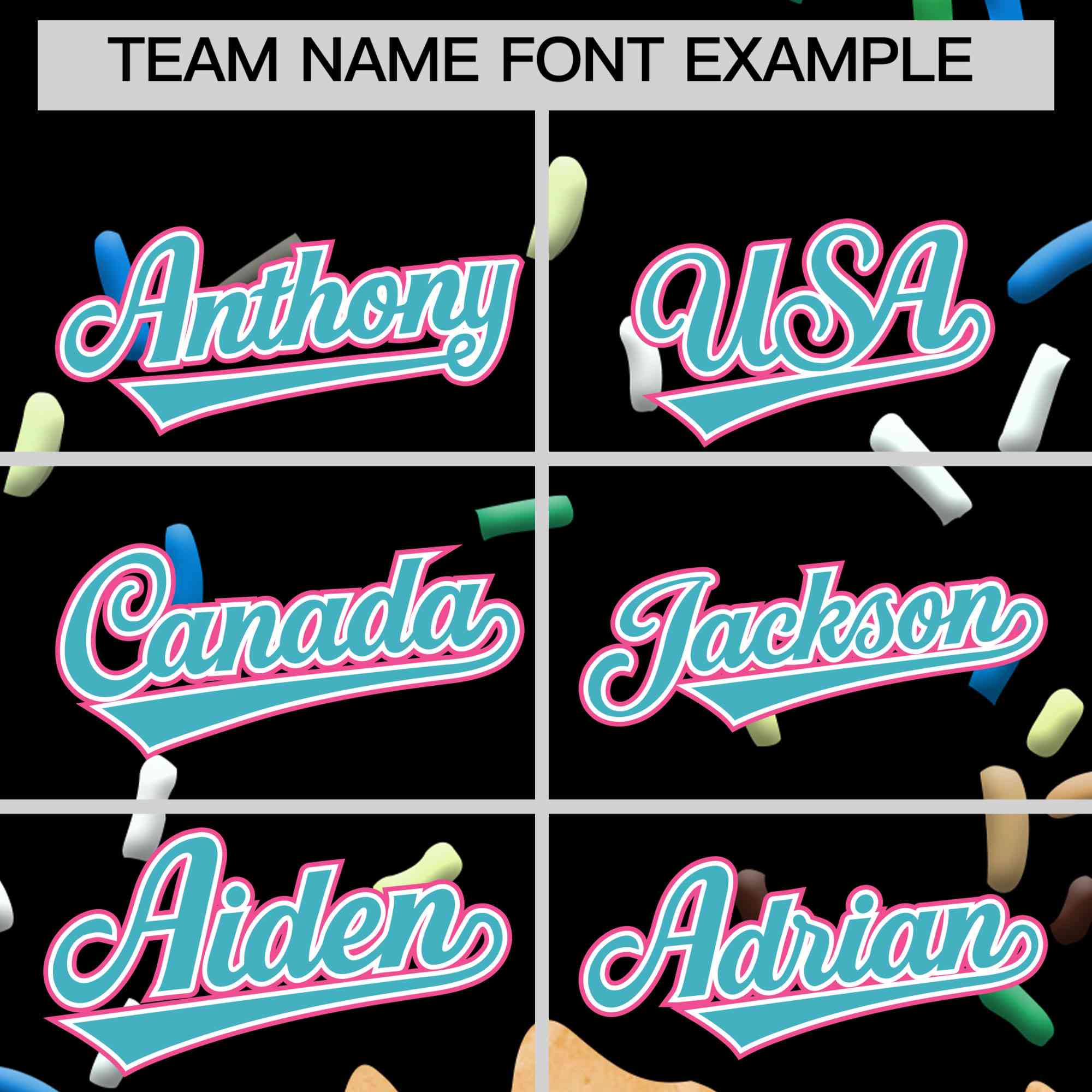 Custom Black Ice Cream Cone Graffiti Pattern Full-Snap Varsity Letterman Jackets| KXKSHOP