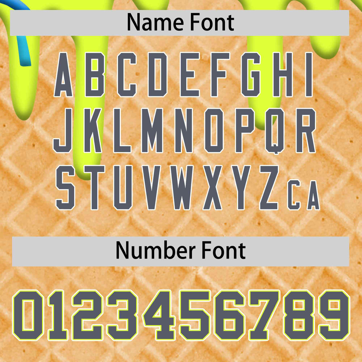 Custom Fluorescent Green Ice Cream Cone Graffiti Pattern Full-Snap Varsity Letterman Jackets| KXKSHOP