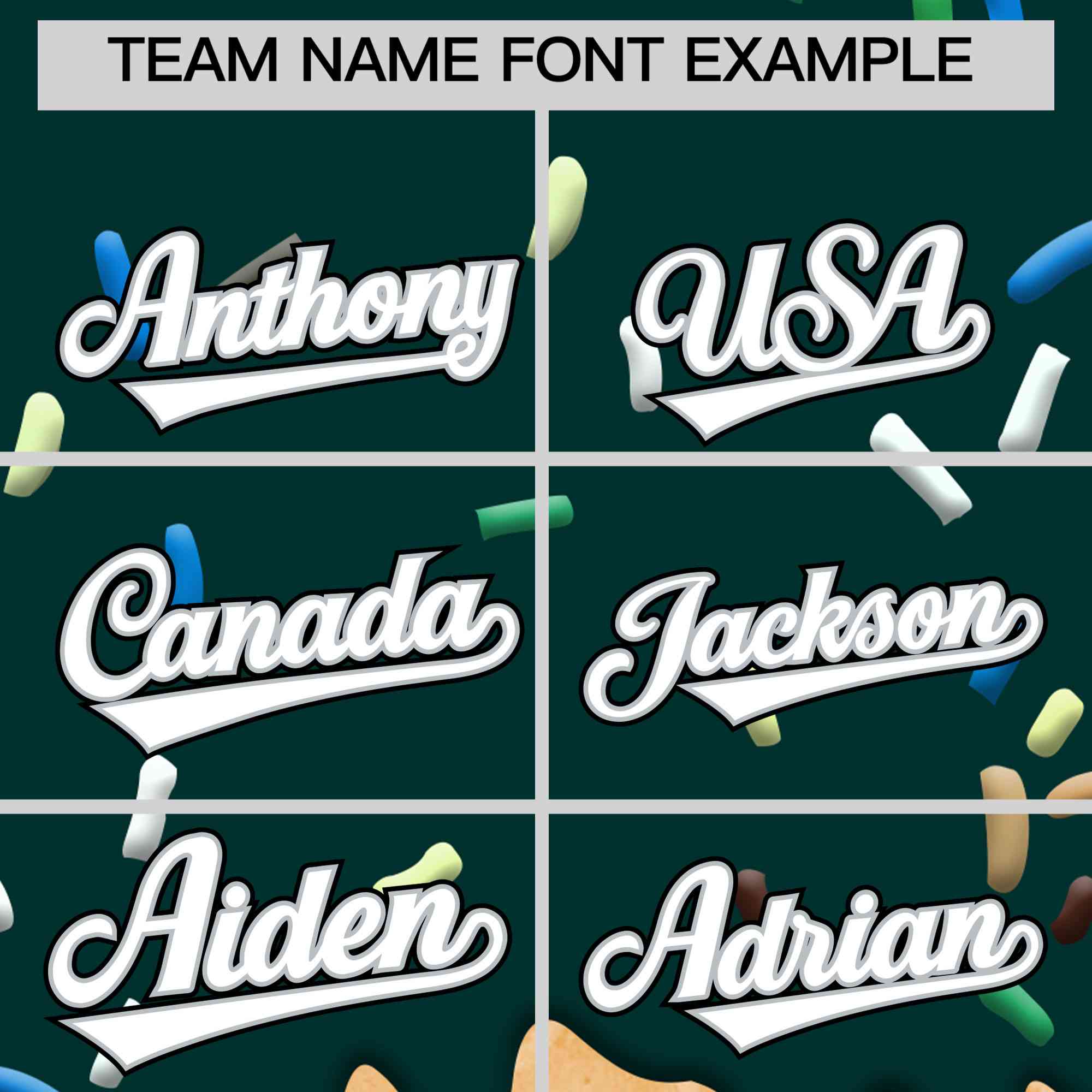 Custom Midnight Green Ice Cream Cone Graffiti Pattern Full-Snap Varsity Letterman Jackets| KXKSHOP