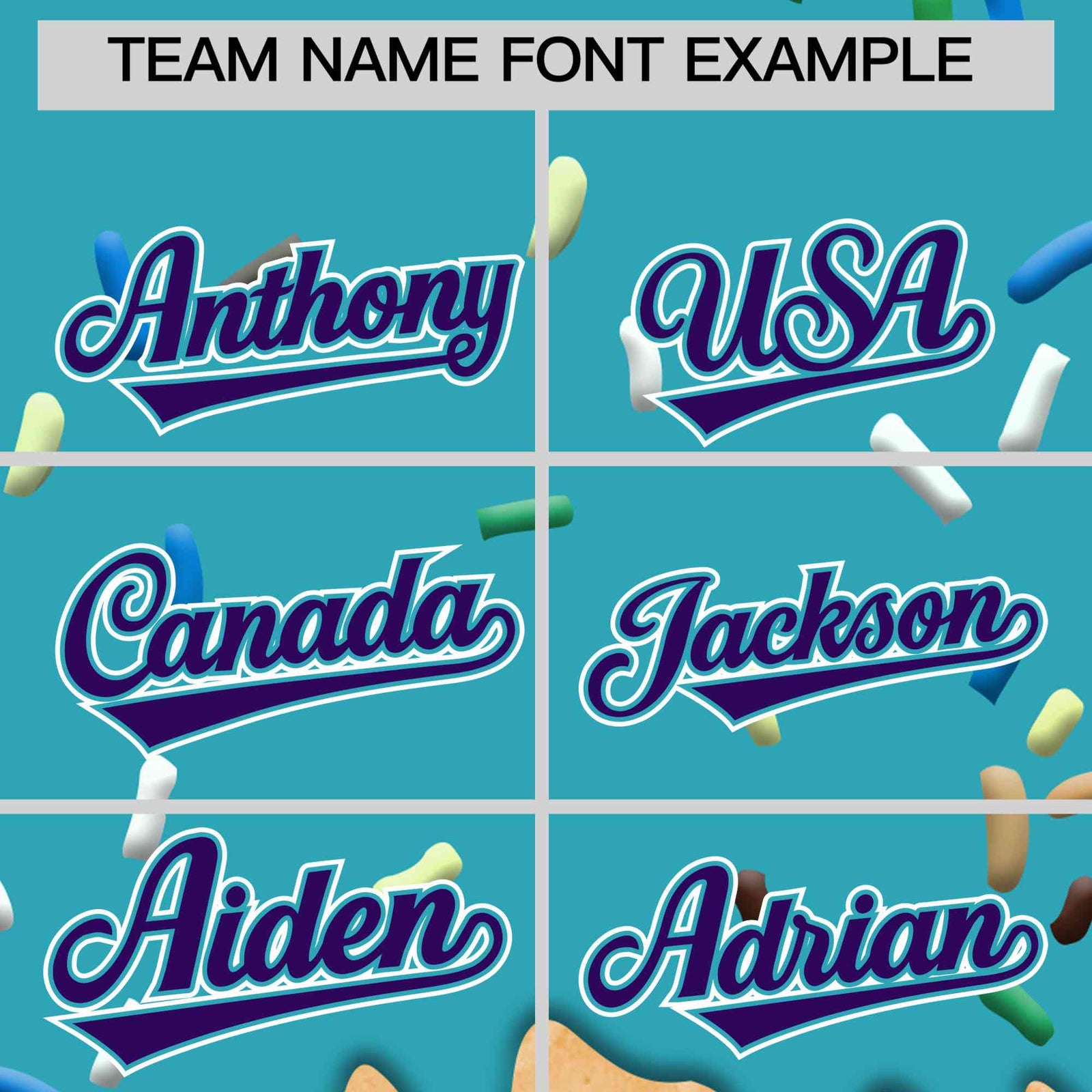 Custom Sky Blue Ice Cream Cone Graffiti Pattern Full-Snap Varsity Letterman Jackets| KXKSHOP