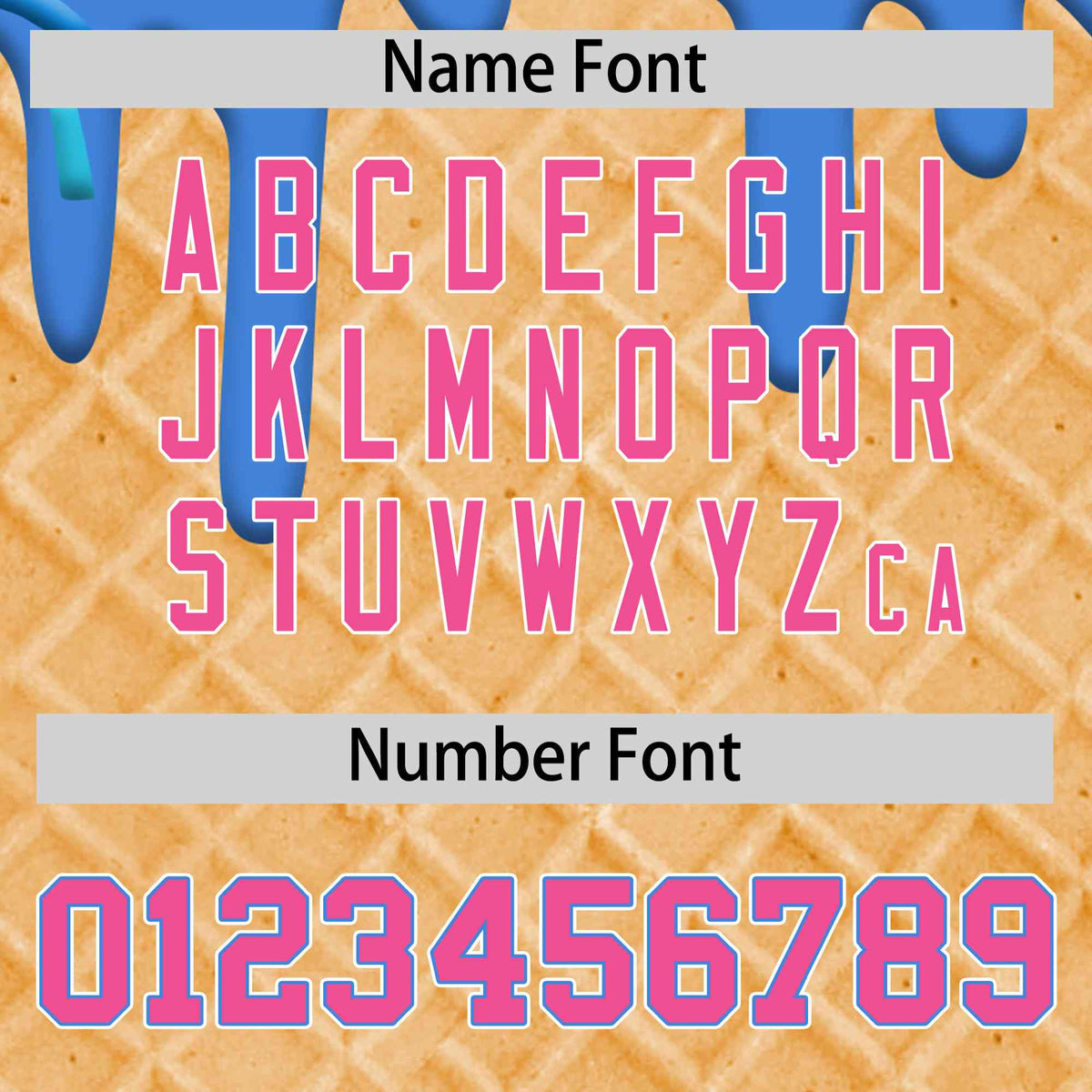 Custom Powder Blue Ice Cream Cone Graffiti Pattern Full-Snap Varsity Letterman Jackets| KXKSHOP