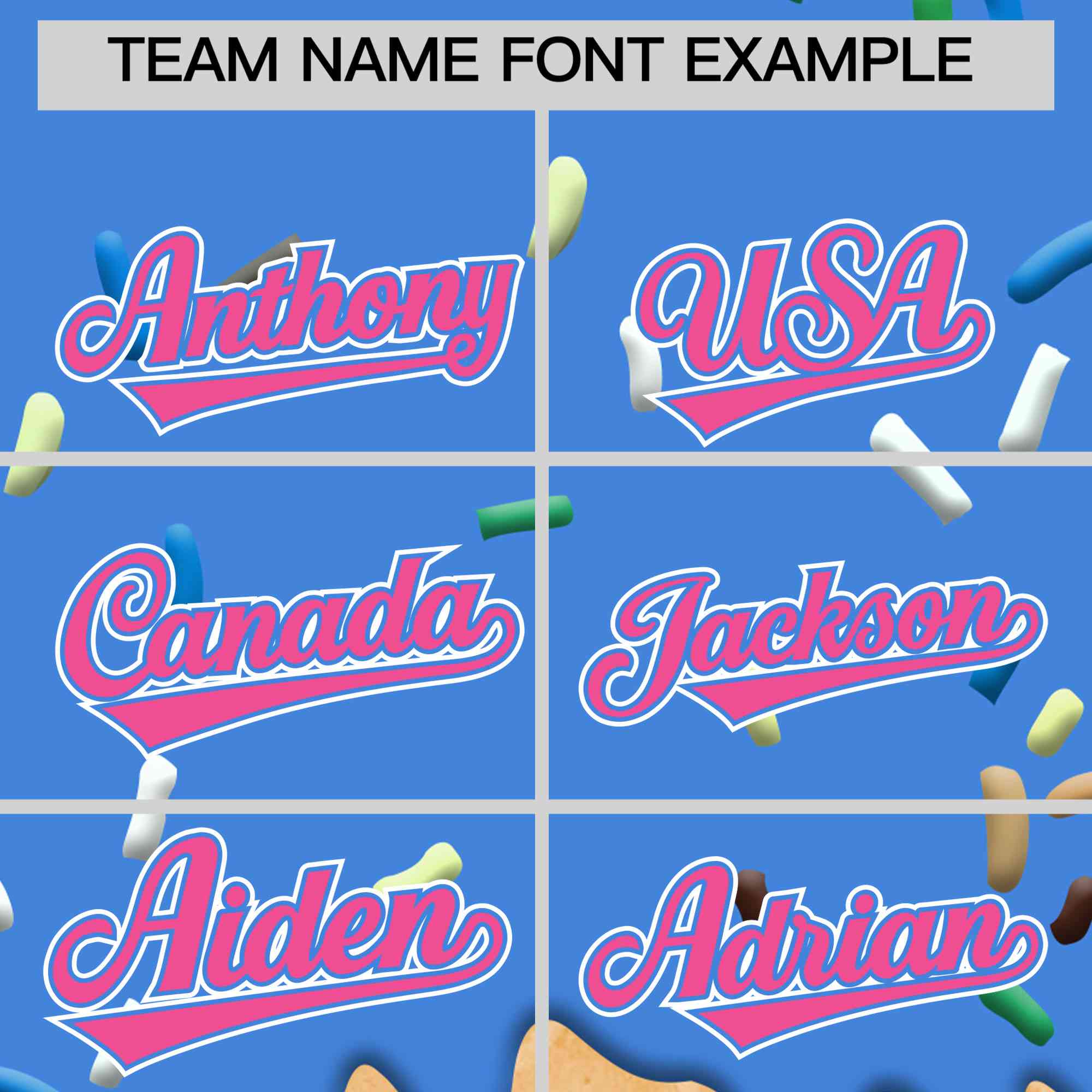 Custom Powder Blue Ice Cream Cone Graffiti Pattern Full-Snap Varsity Letterman Jackets| KXKSHOP