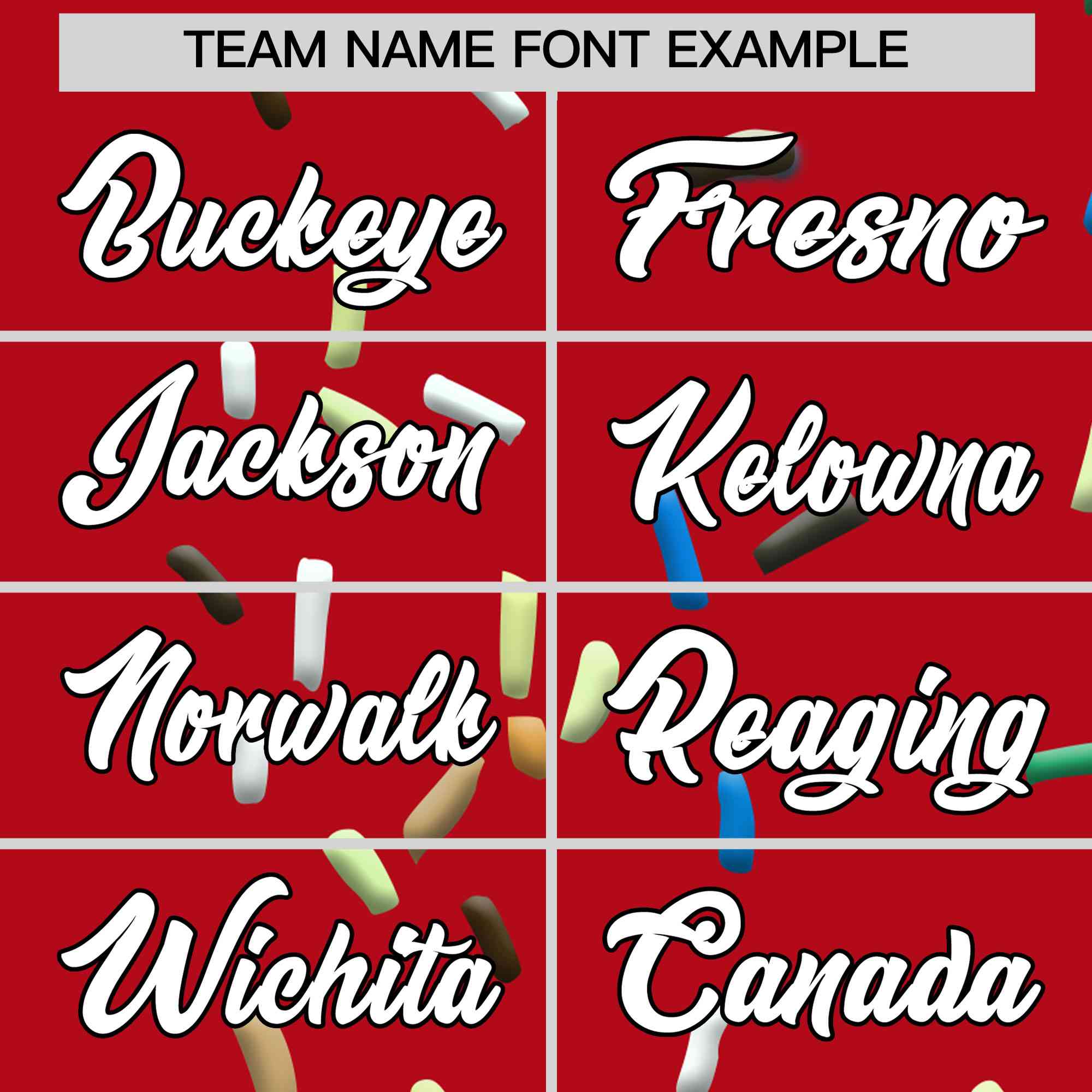 Custom Red Ice Cream Cone Graffiti Pattern Full-Snap Varsity Letterman Jackets