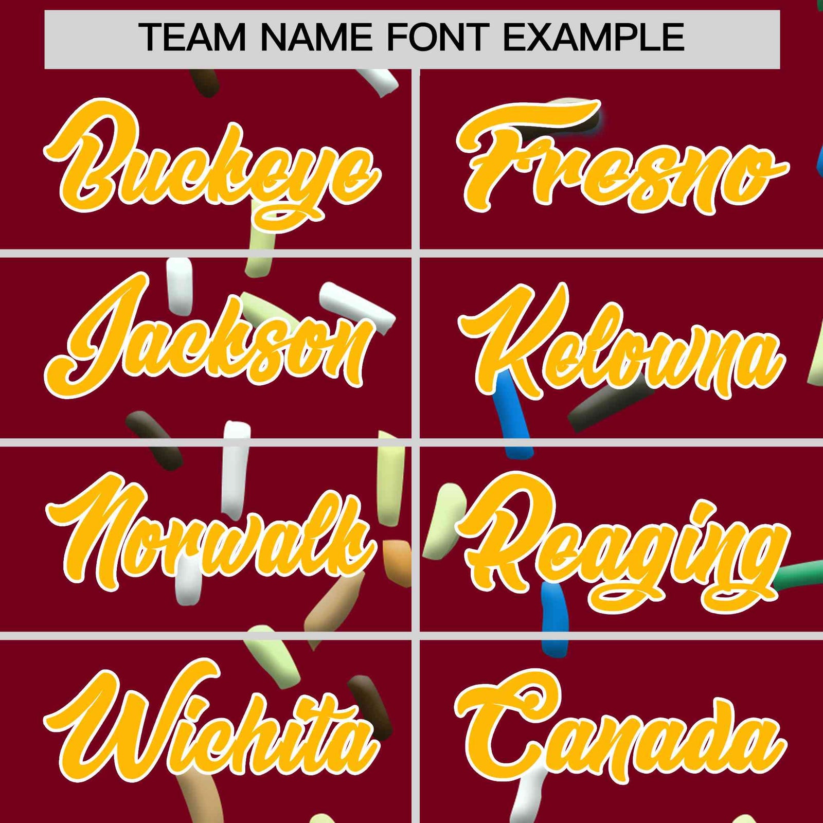 Custom Crimson Ice Cream Cone Graffiti Pattern Full-Snap Varsity Letterman Jackets