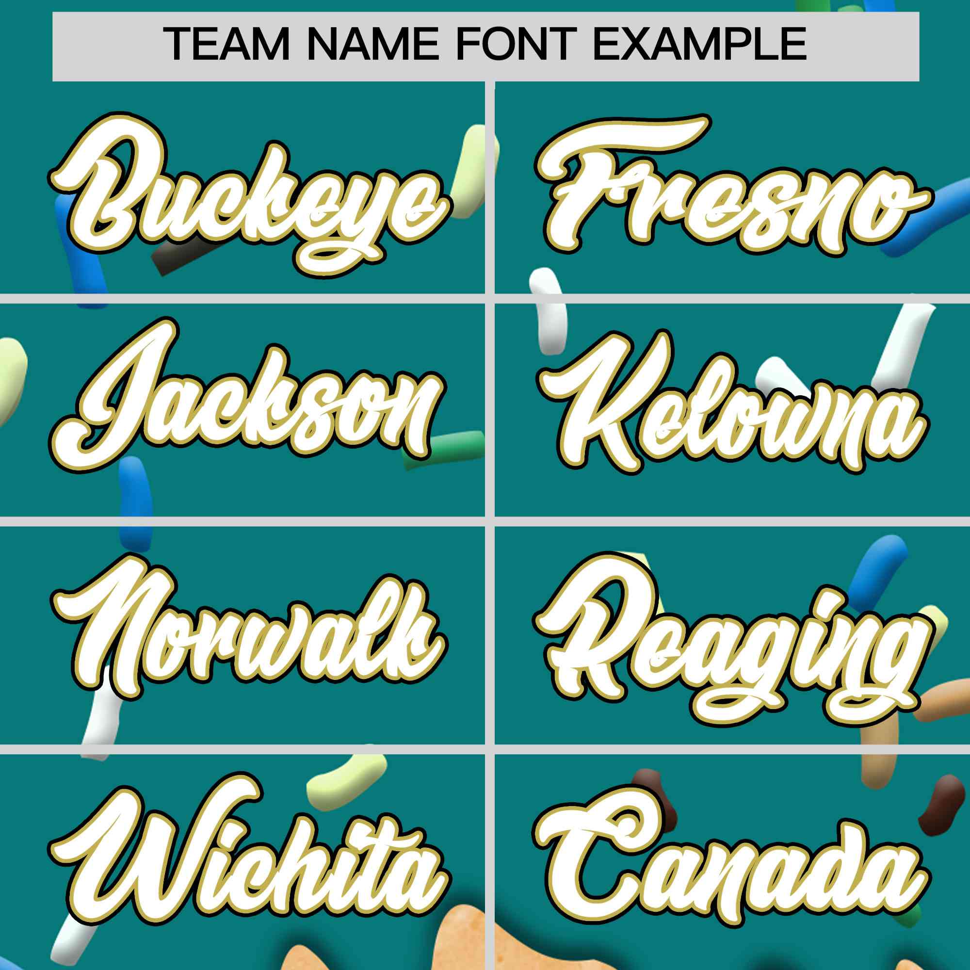 Custom Teal Ice Cream Cone Graffiti Pattern Full-Snap Varsity Letterman Jackets