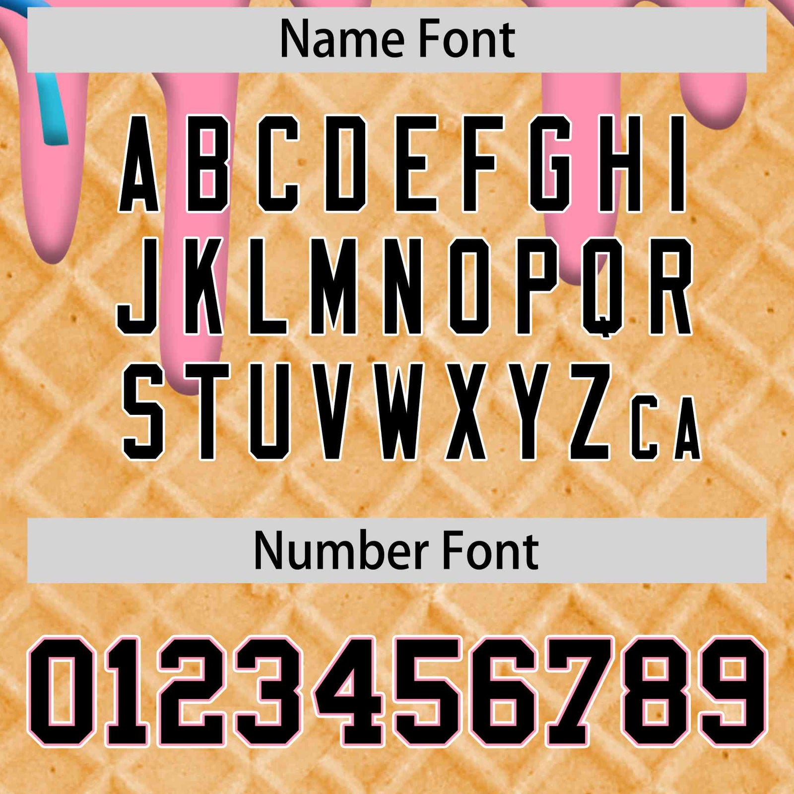 Custom Light Pink Ice Cream Cone Graffiti Pattern Full-Snap Varsity Letterman Jackets