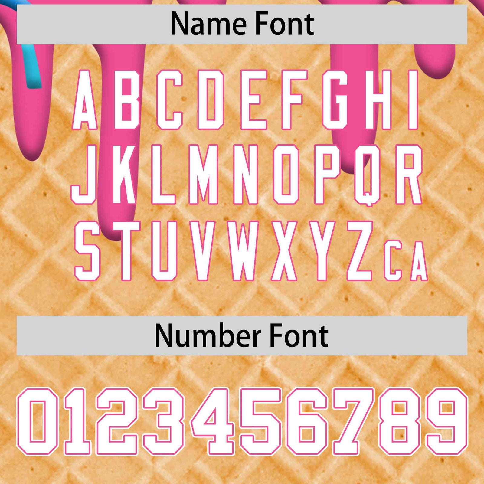 Custom Pink Ice Cream Cone Graffiti Pattern Full-Snap Varsity Letterman Jackets