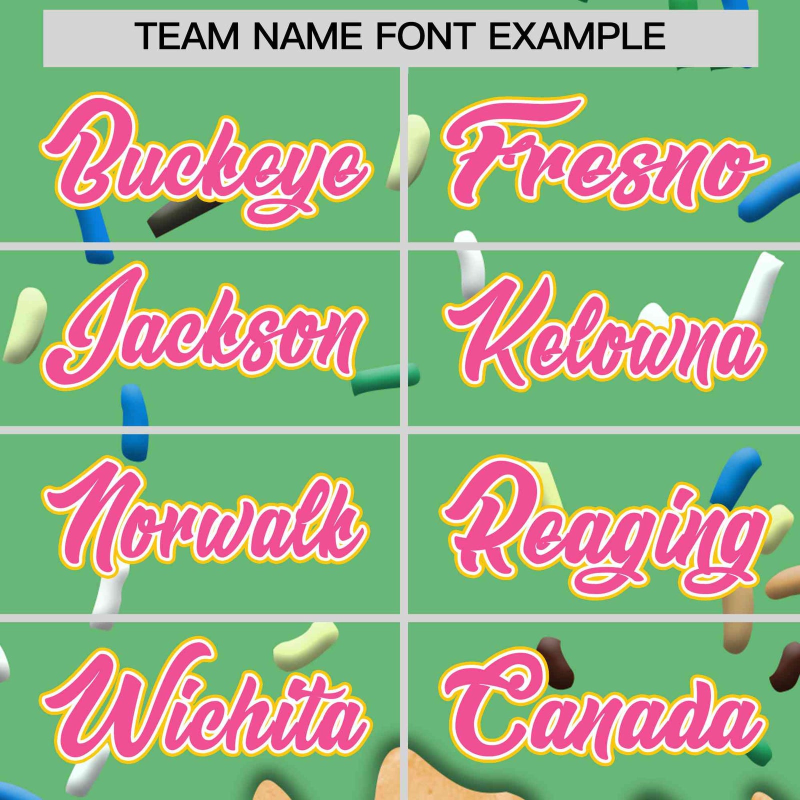 Custom Neon Green Ice Cream Cone Graffiti Pattern Full-Snap Varsity Letterman Jackets