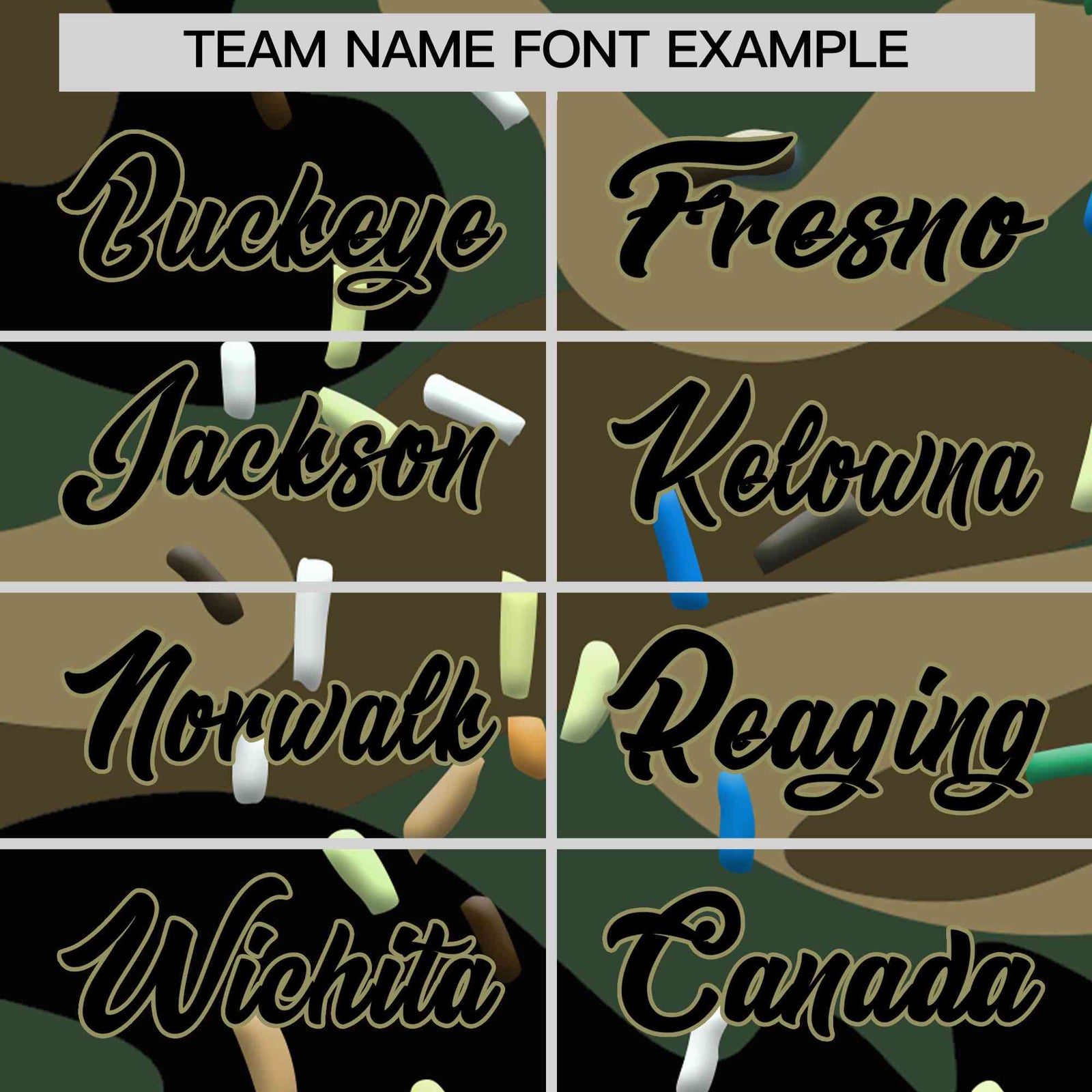 Custom Camo Ice Cream Cone Graffiti Pattern Full-Snap Varsity Letterman Jackets