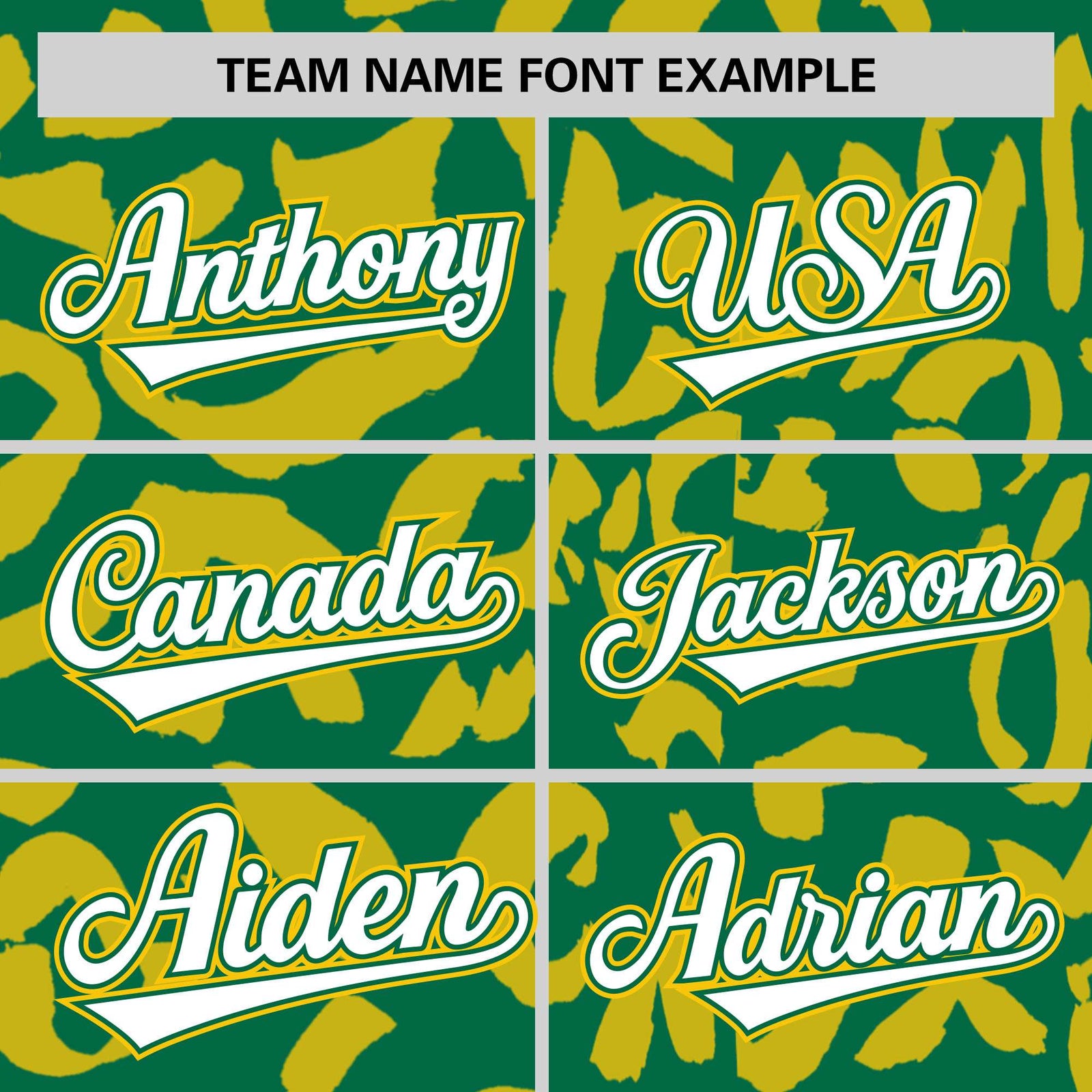 Custom Kelly Green Gold Varsity Full-Snap Leopard Print Graffiti Pattern Letterman Baseball Jacket