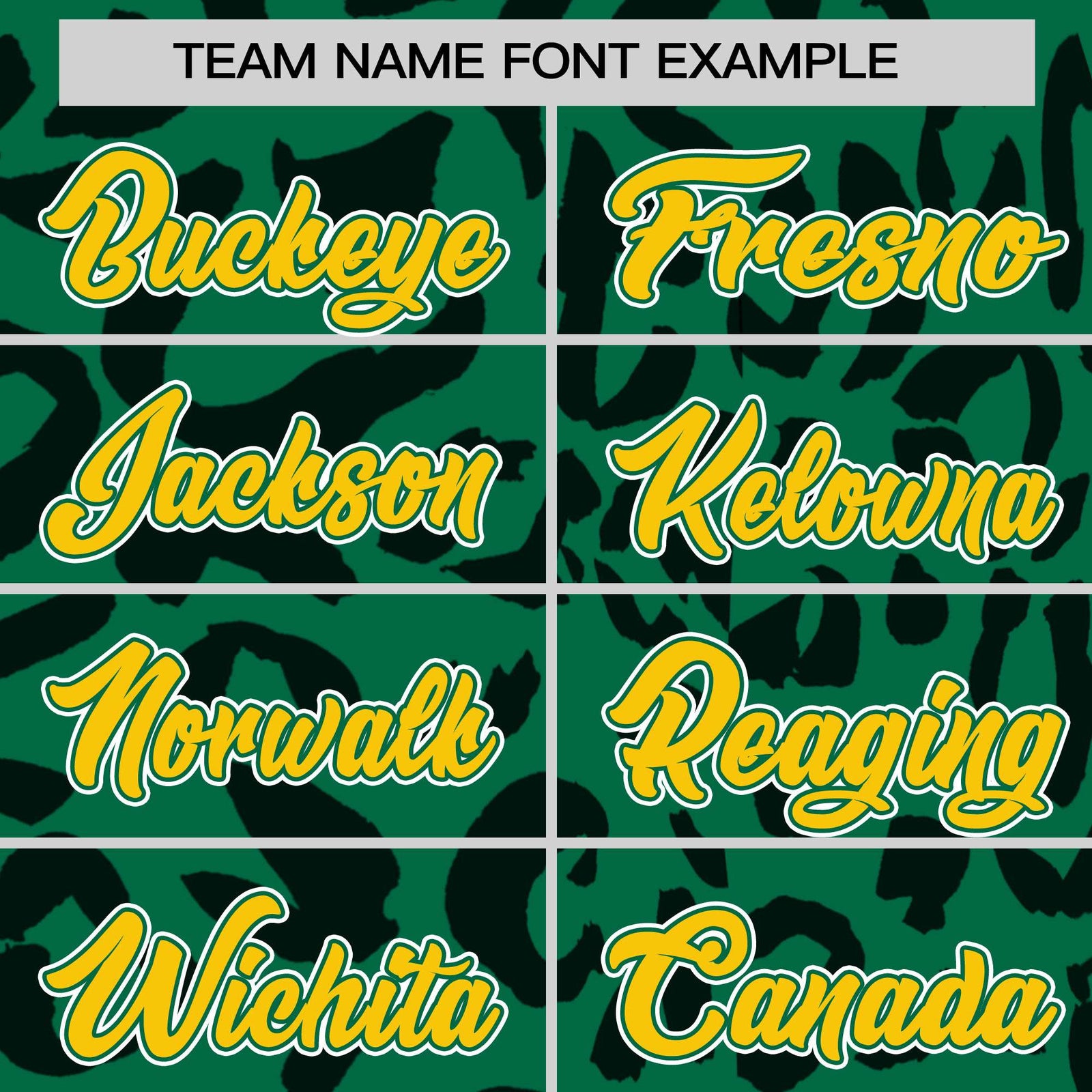 Custom Kelly Green Black Varsity Full-Snap Leopard Print Graffiti Pattern Letterman Baseball Jacket