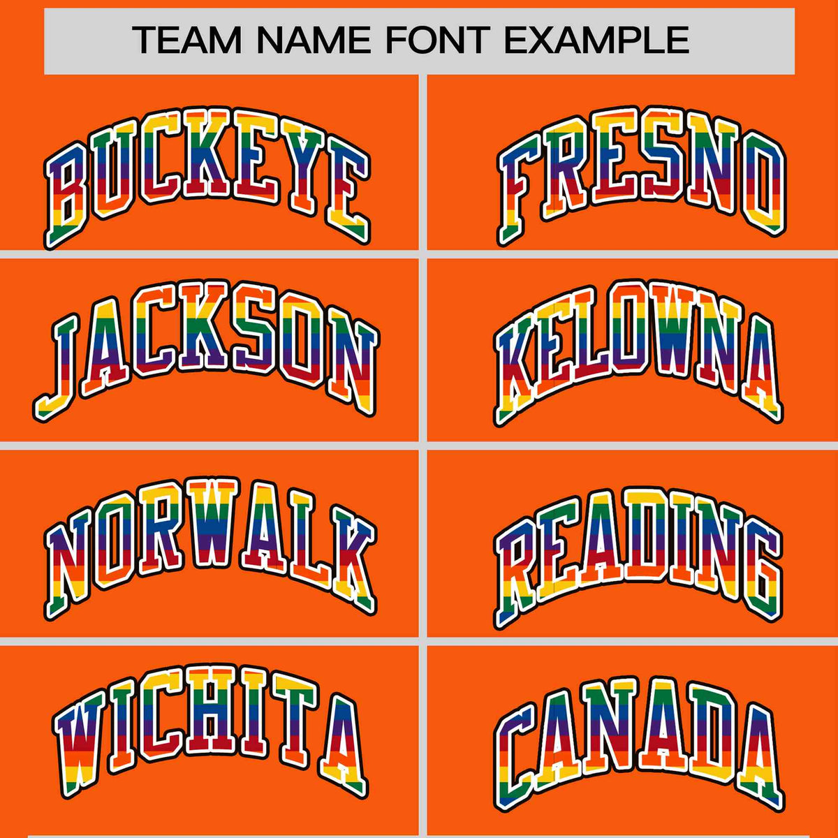 Custom Orange LGBT Rainbow For Pride Month Classic Style Letterman Baseball Jacket