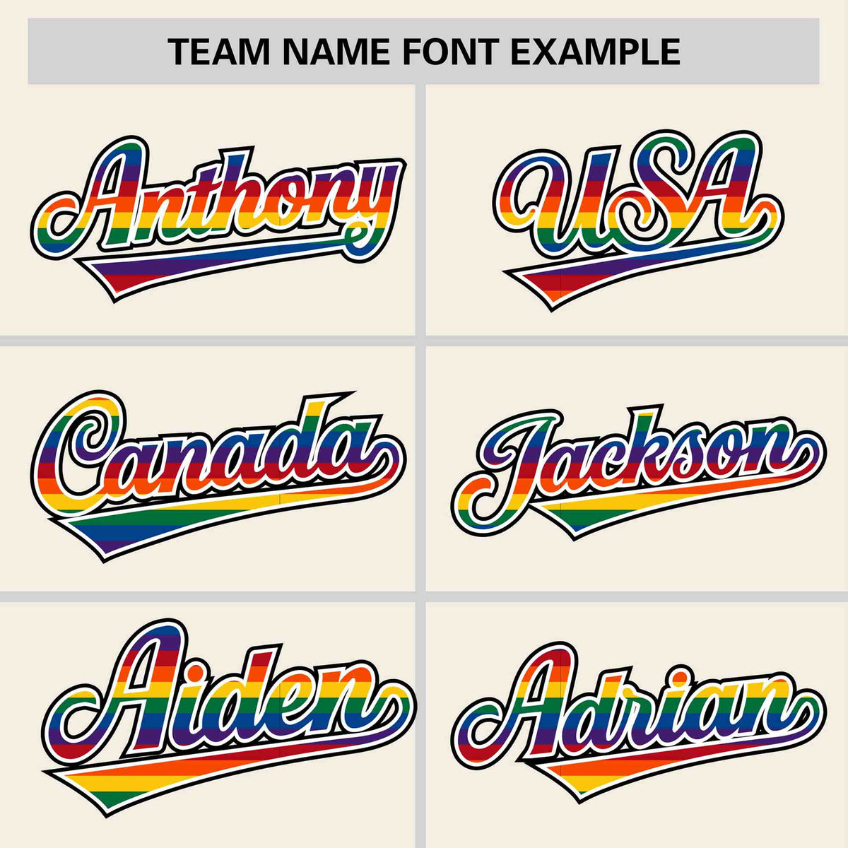 Custom Cream LGBT Rainbow For Pride Month Classic Style Letterman Baseball Jacket