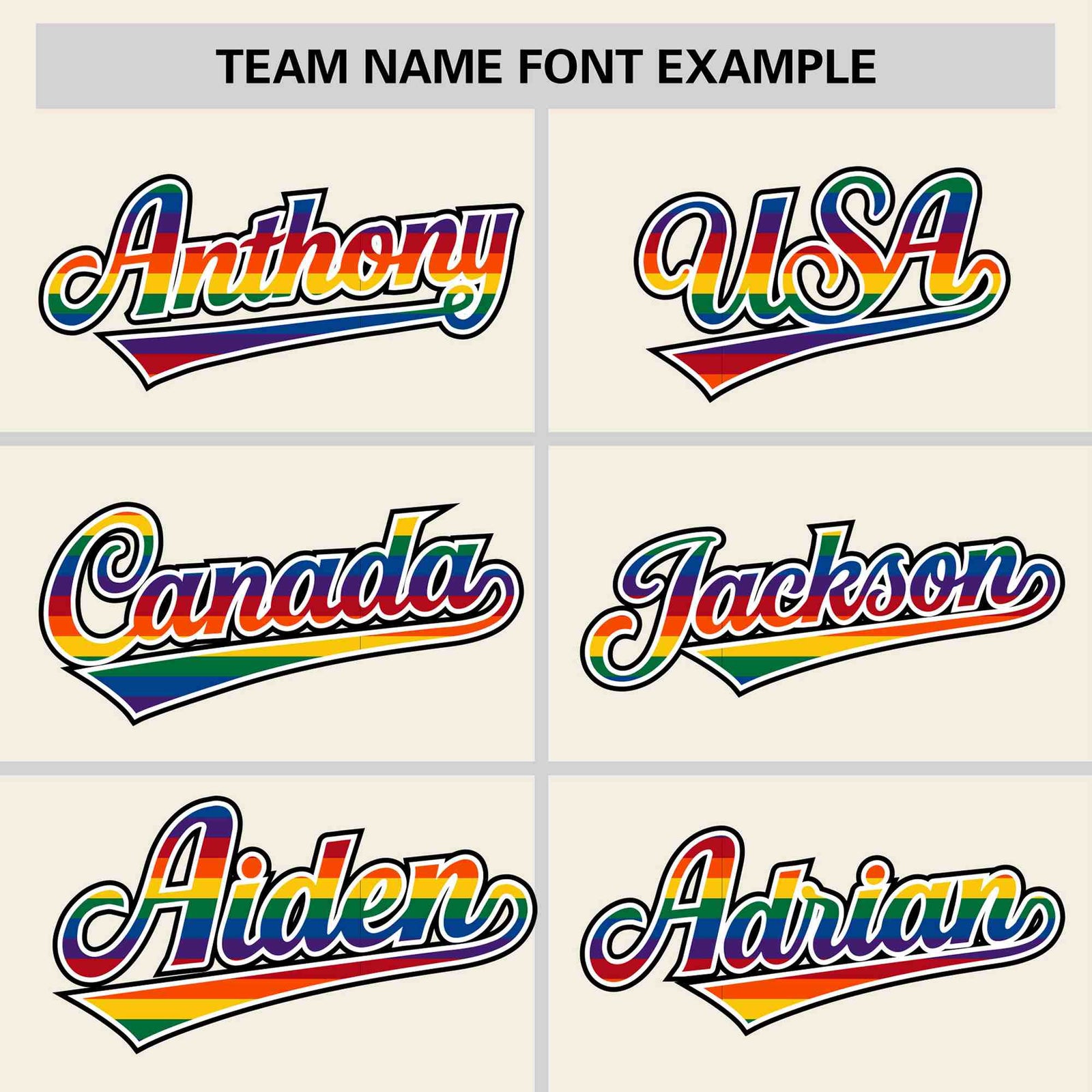 Custom Cream LGBT Rainbow For Pride Month Classic Style Letterman Baseball Jacket