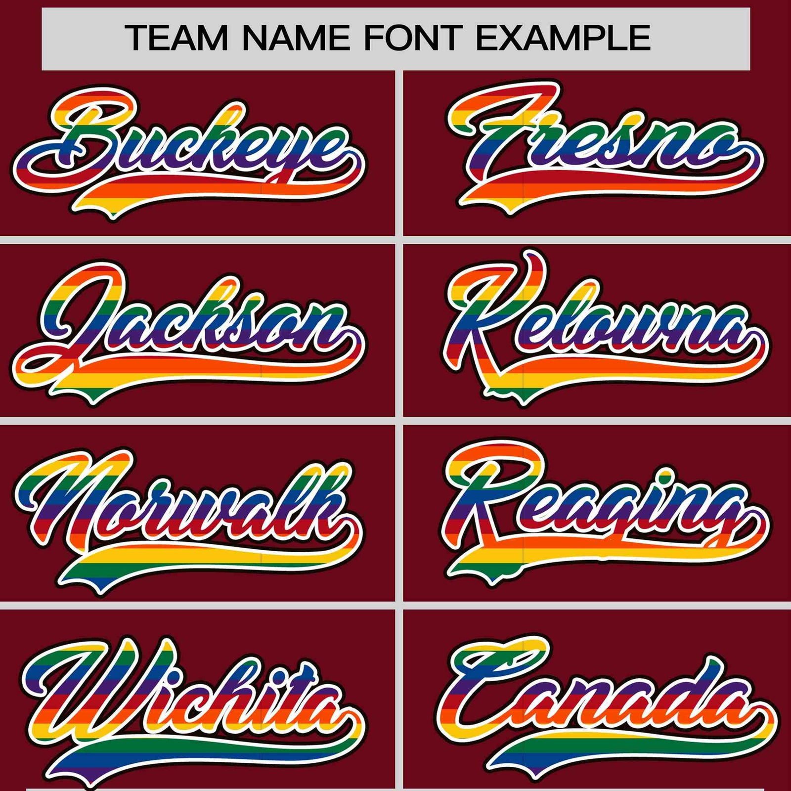 Custom Crimson LGBT Rainbow For Pride Month Classic Style Letterman Baseball Jacket