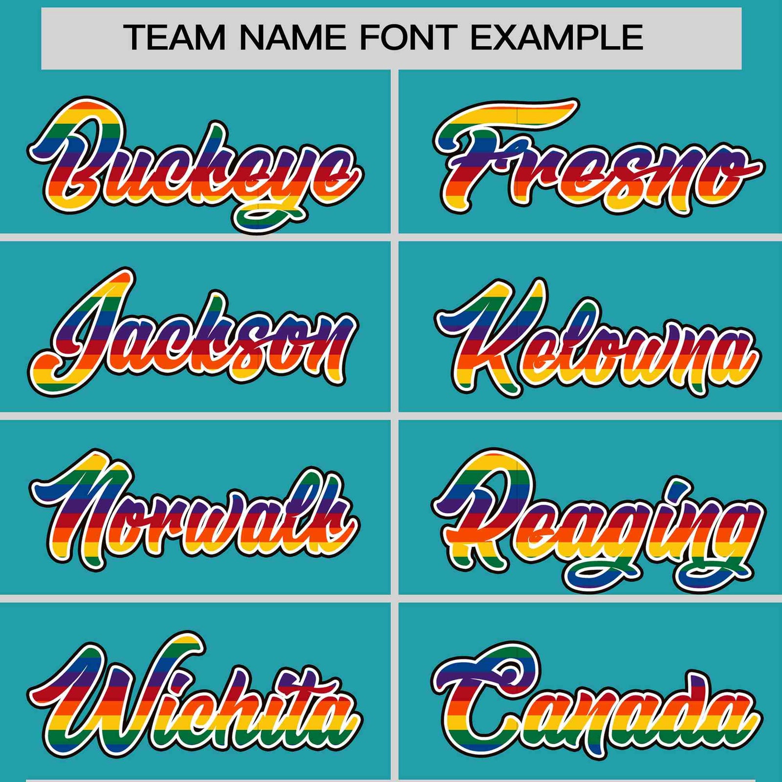 Custom Aqua LGBT Rainbow For Pride Month Classic Style Letterman Baseball Jacket