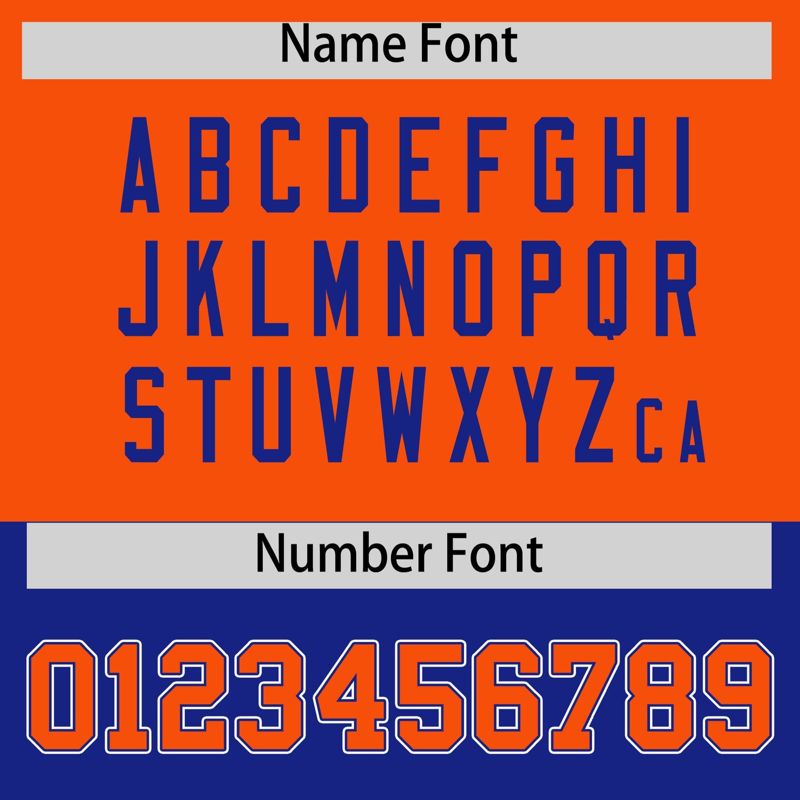 Custom Orange Royal Color Block Bomber Varsity Baseball Jacket