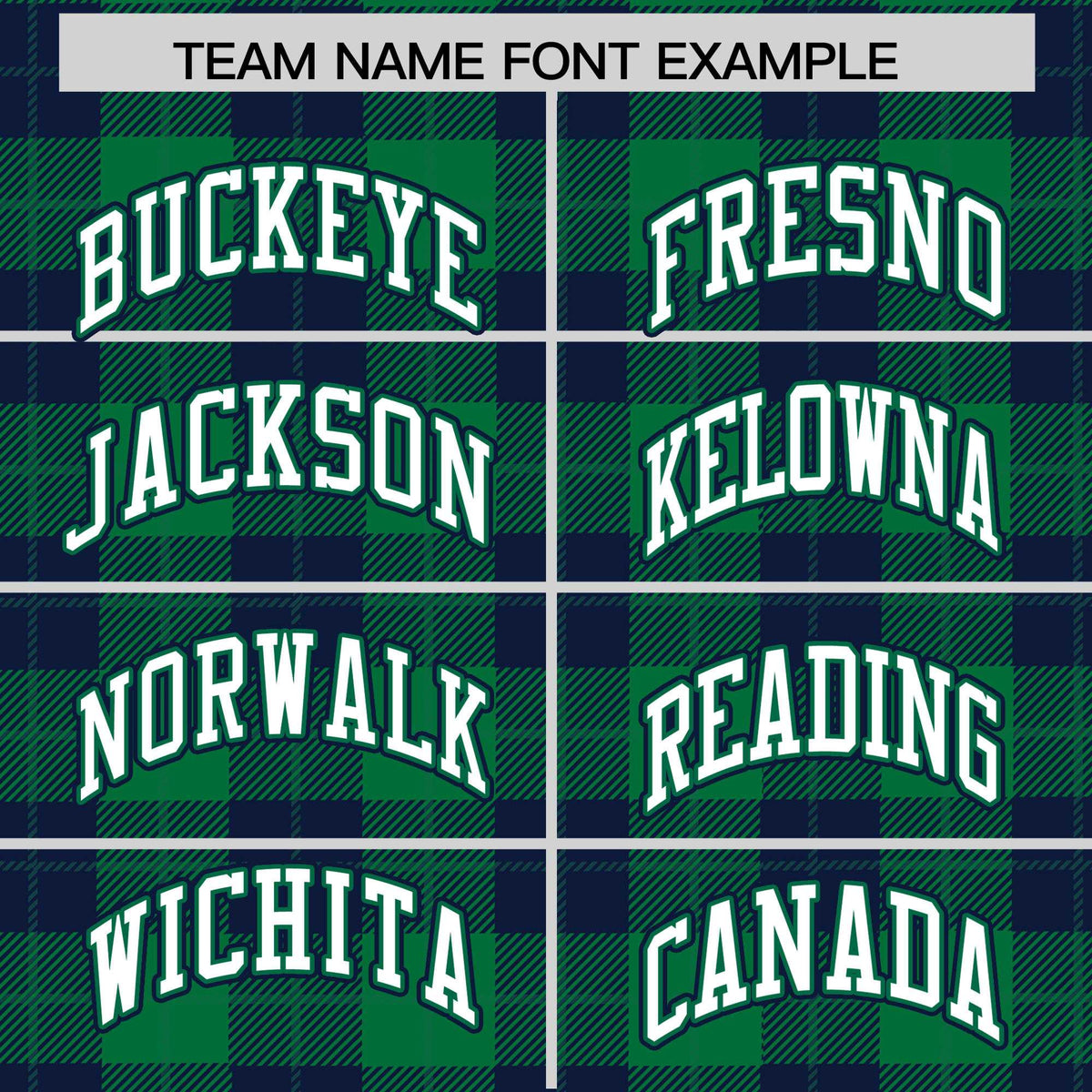 Custom Green Navy Varsity Full-Snap Plaid Pattern Letterman Baseball Jacket