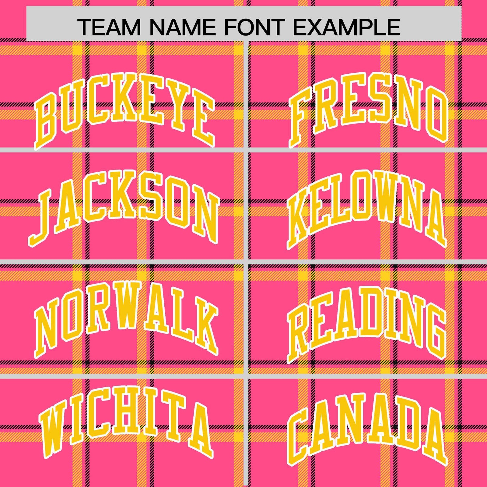 Custom Pink Varsity Full-Snap Plaid Pattern Letterman Baseball Jacket