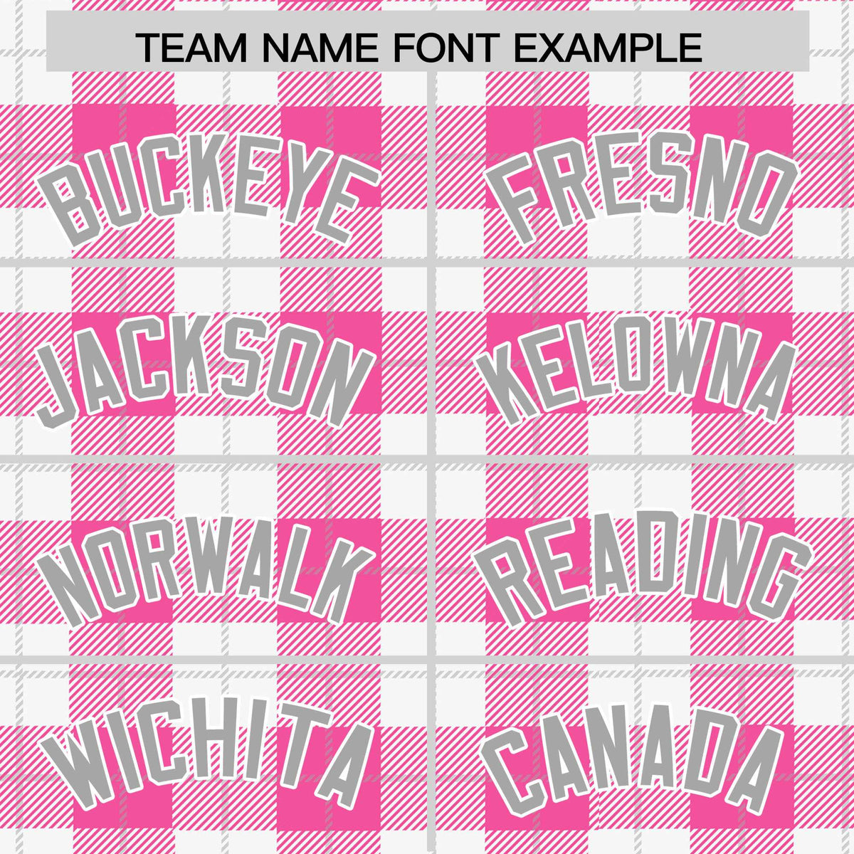 Custom Pink White Varsity Full-Snap Plaid Pattern Letterman Baseball Jacket