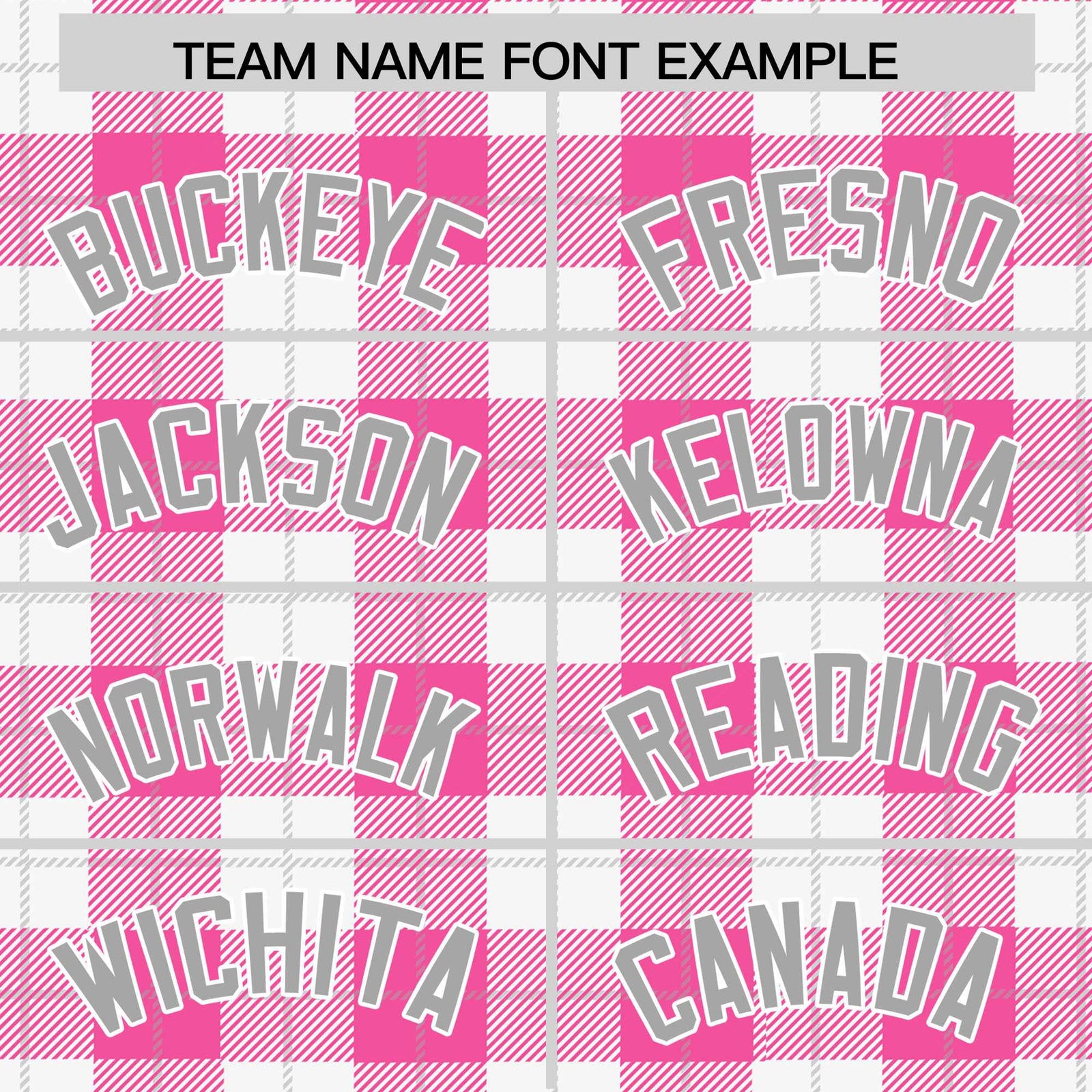 Custom Pink White Varsity Full-Snap Plaid Pattern Letterman Baseball Jacket