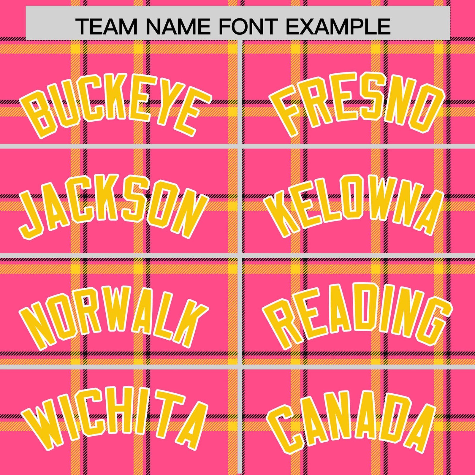 Custom Pink Varsity Full-Snap Plaid Pattern Letterman Baseball Jacket