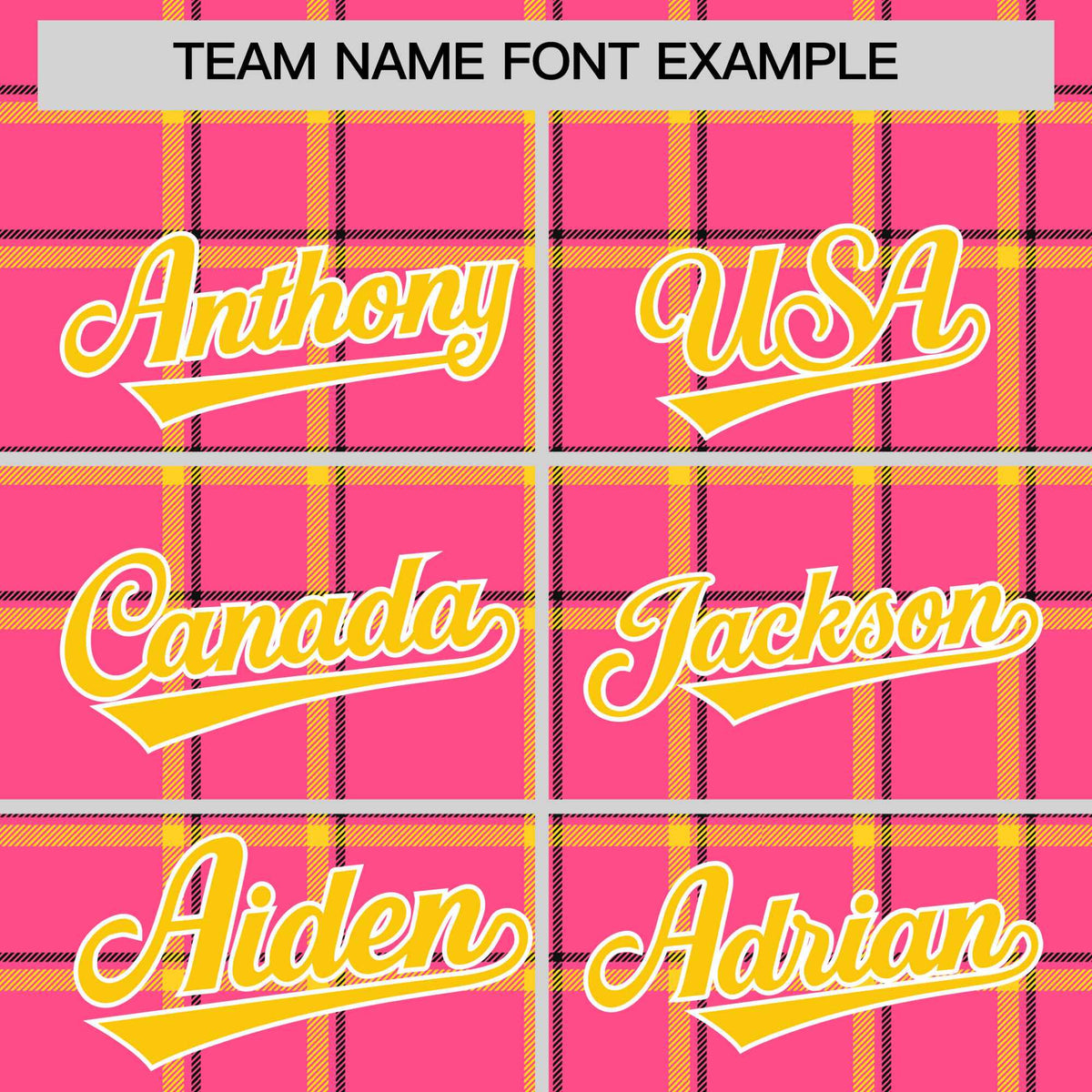 Custom Pink Varsity Full-Snap Plaid Pattern Letterman Baseball Jacket