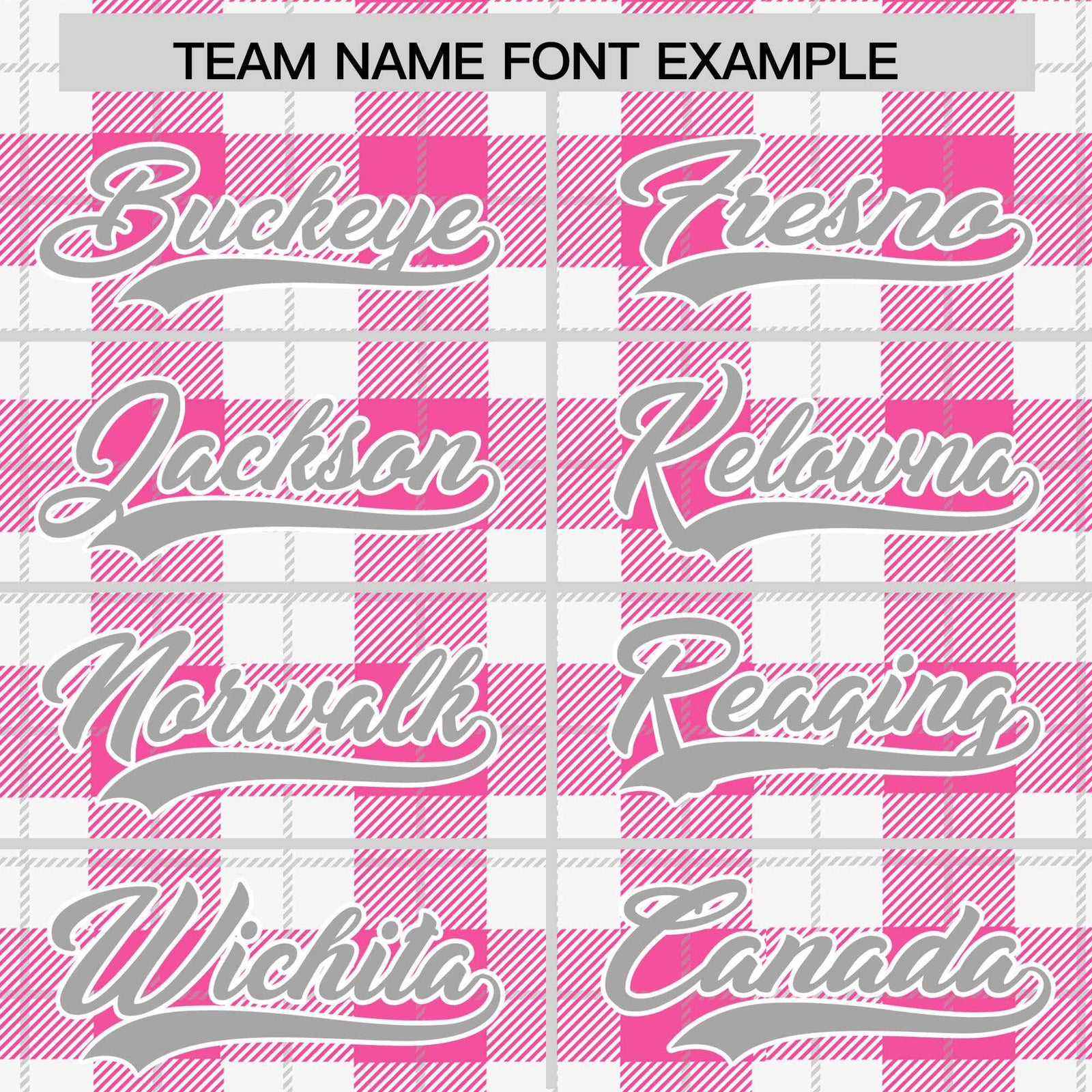 Custom Pink White Varsity Full-Snap Plaid Pattern Letterman Baseball Jacket