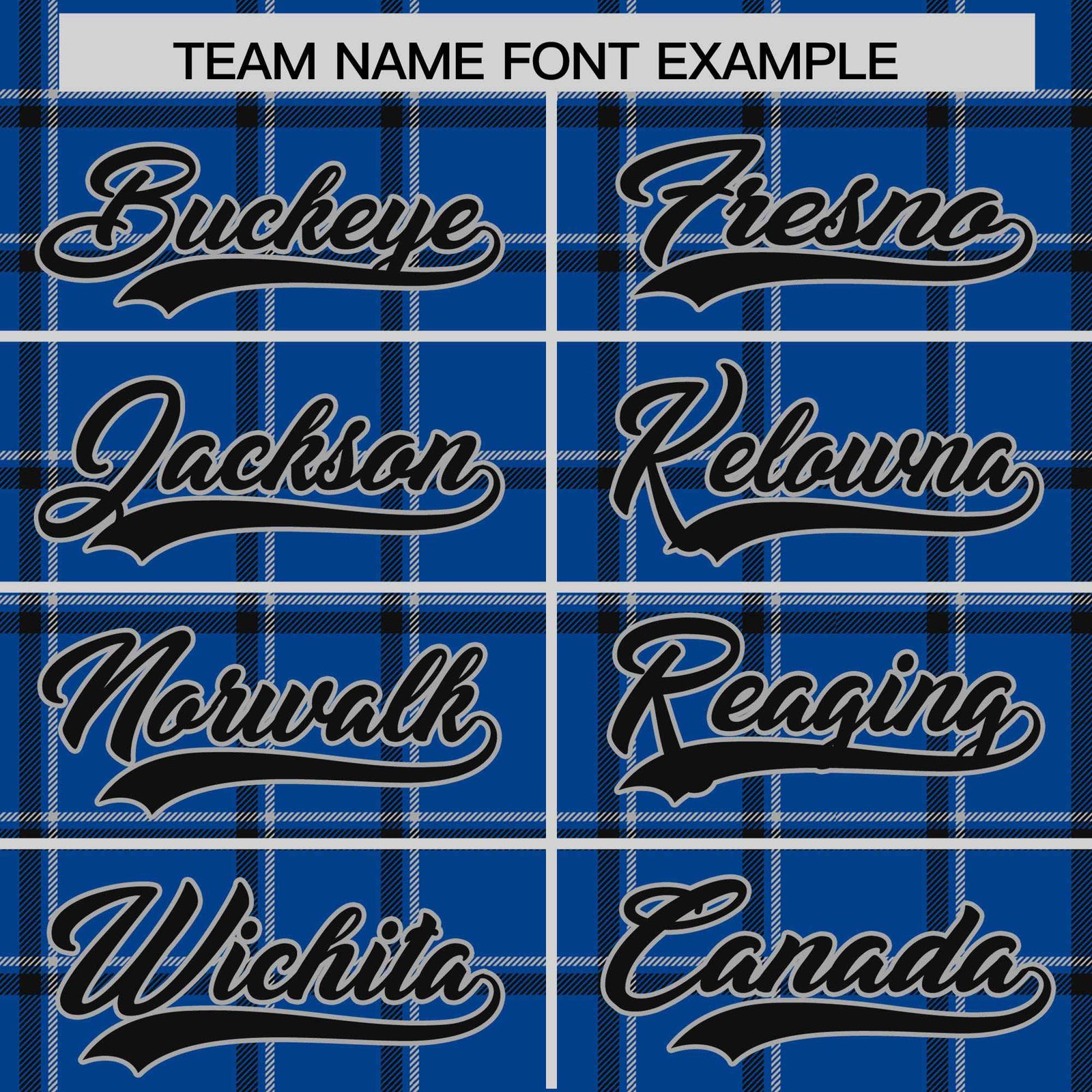 Custom Blue Varsity Full-Snap Plaid Pattern Letterman Baseball Jacket