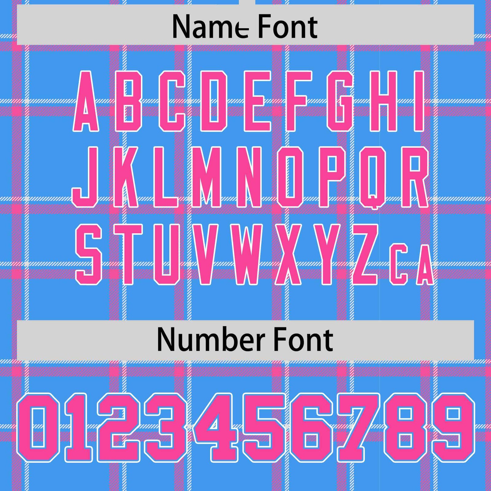 Custom Powder Blue Varsity Full-Snap Plaid Pattern Letterman Baseball Jacket