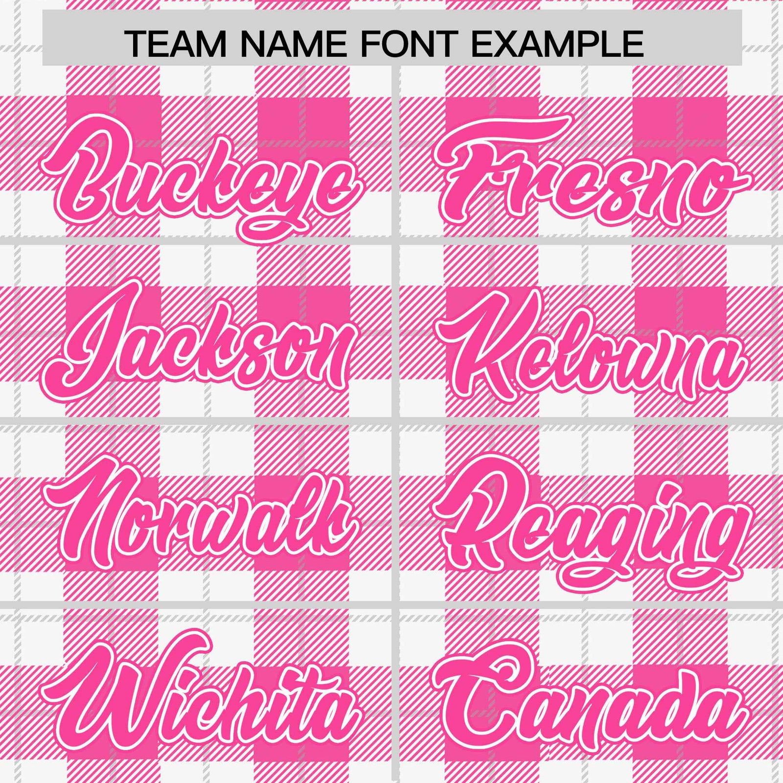 Custom Pink White Varsity Full-Snap Plaid Pattern Letterman Baseball Jacket