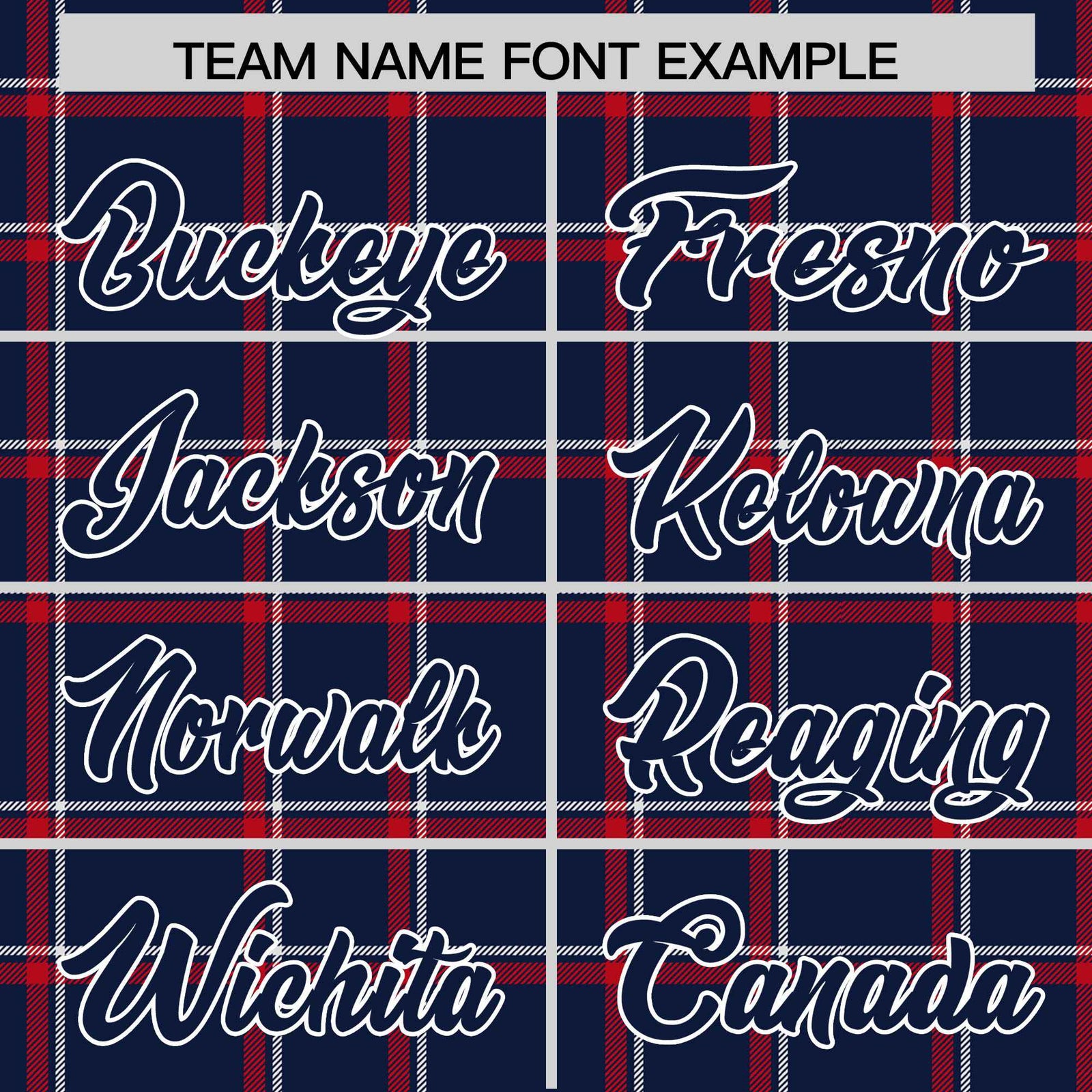 Custom Navy Varsity Full-Snap Plaid Pattern Letterman Baseball Jacket