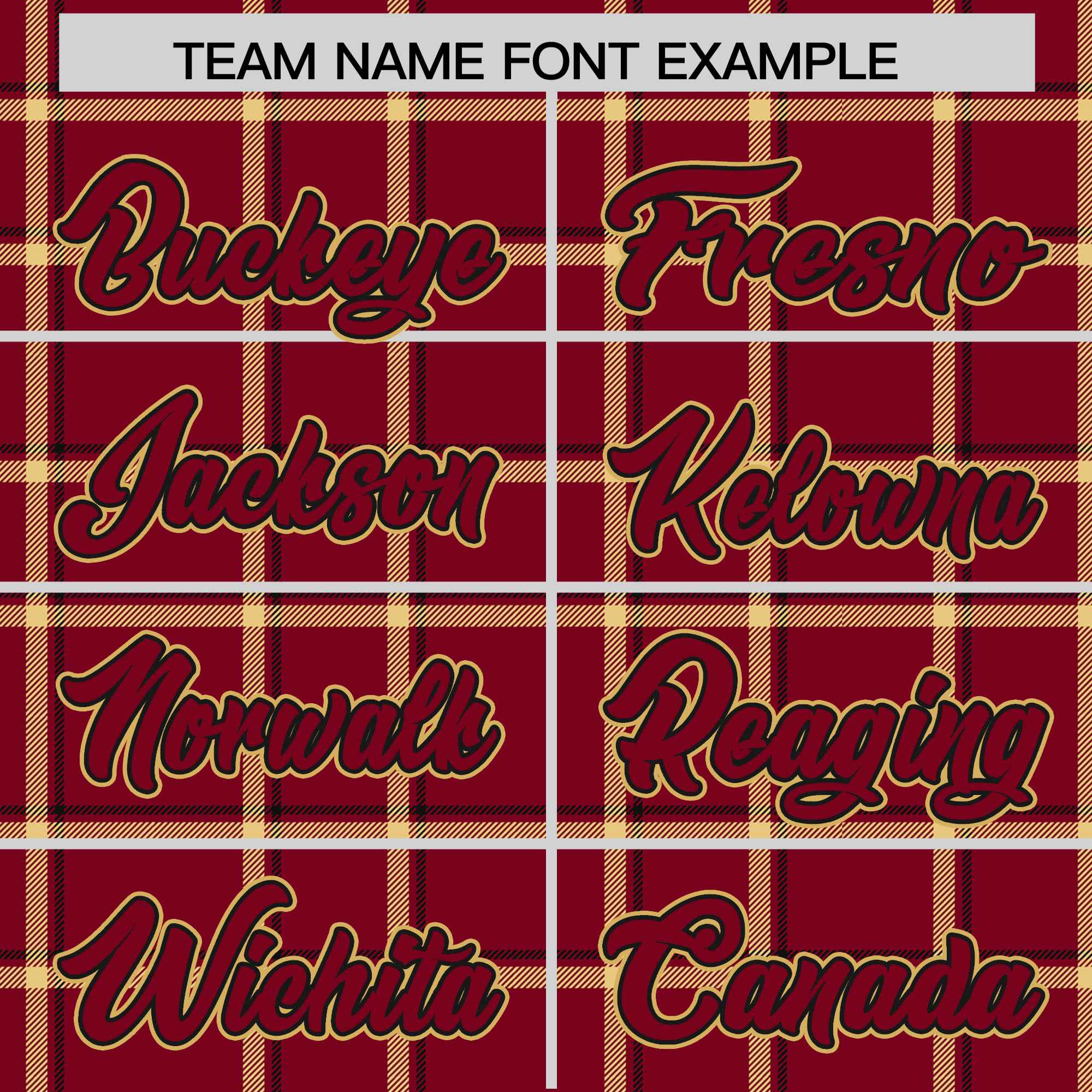 Custom Crimson Varsity Full-Snap Plaid Pattern Letterman Baseball Jacket