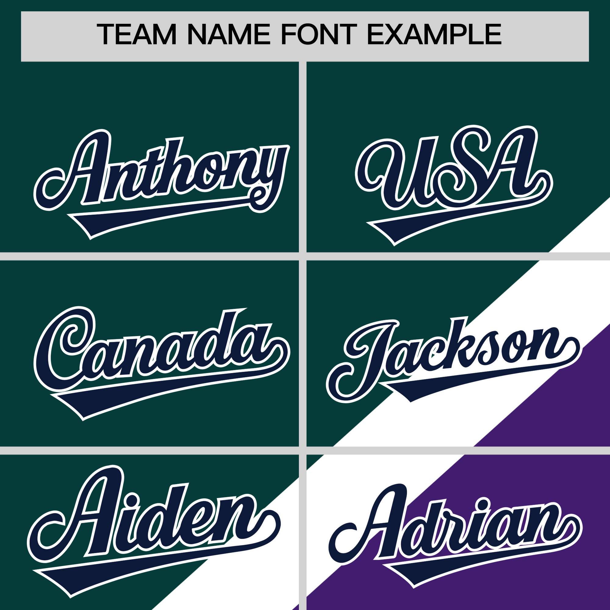 Custom Midnight Green Purple Raglan Sleeves Varsity Full-Snap Letterman Baseball Jacket