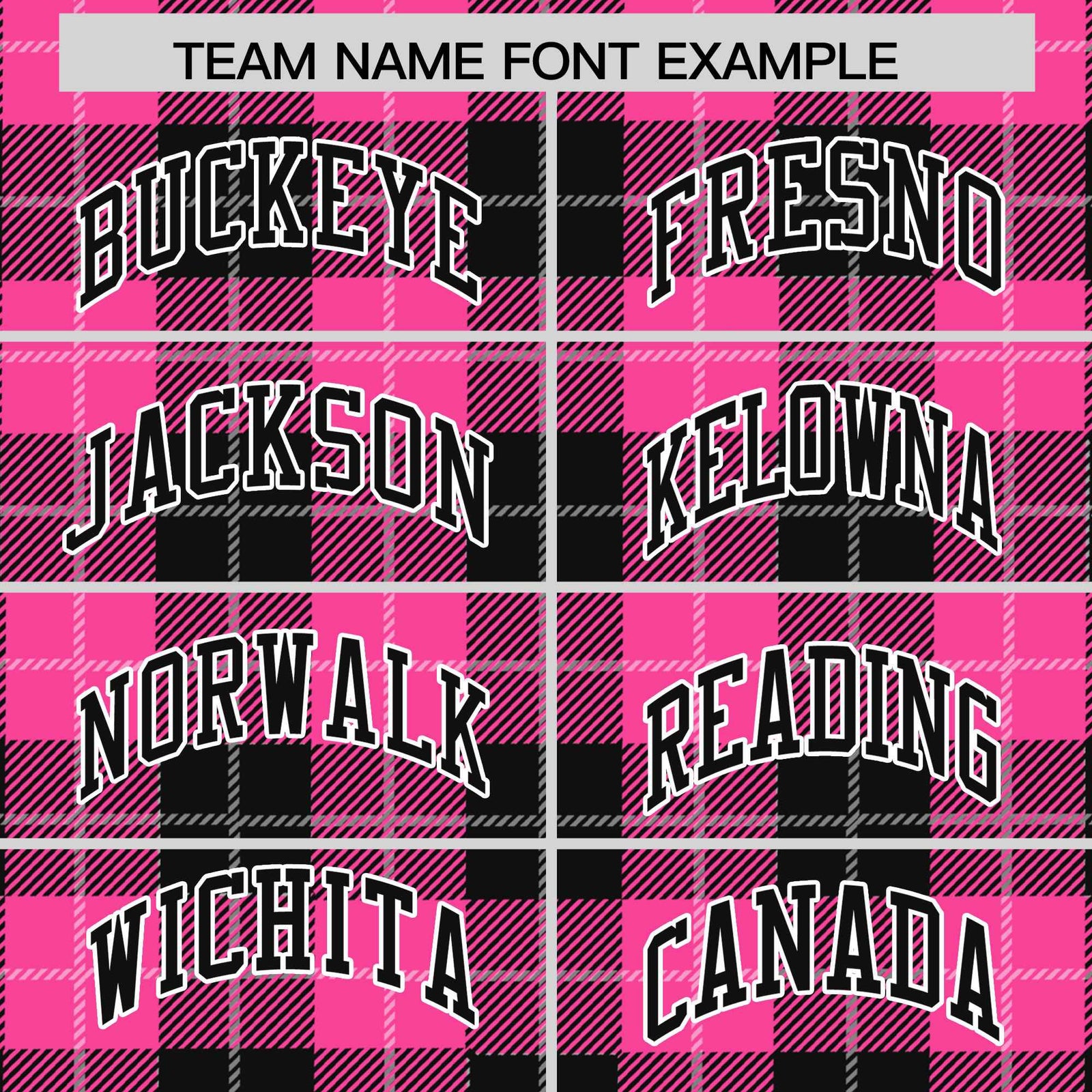Custom Pink Black-White Varsity Full-Snap Plaid Pattern Letterman Baseball Jacket
