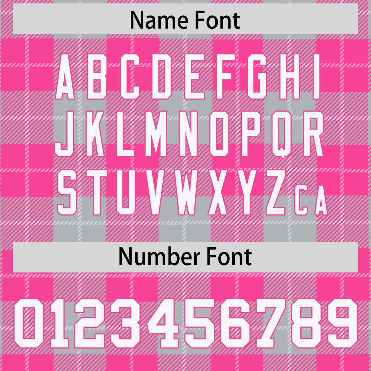 Custom Gray Pink-White Varsity Full-Snap Plaid Pattern Letterman Baseball Jacket