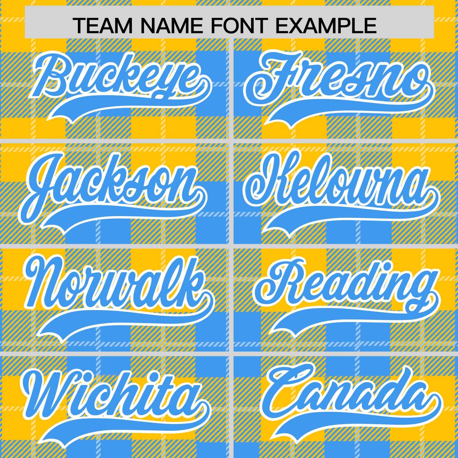 Custom Powder Blue Gold-White Varsity Full-Snap Plaid Pattern Letterman Baseball Jacket