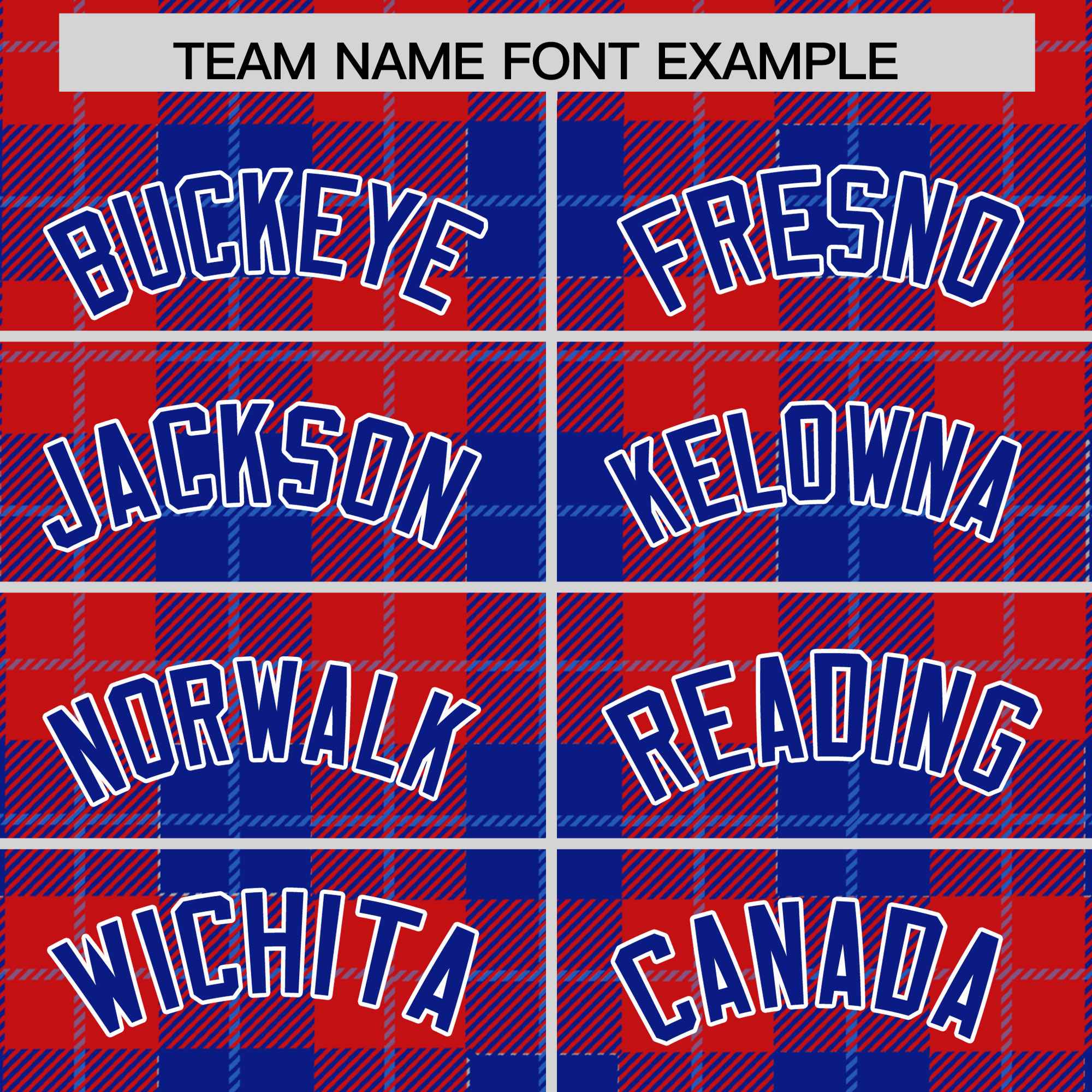 Custom Red Royal-Powder Blue Varsity Full-Snap Plaid Pattern Letterman Baseball Jacket